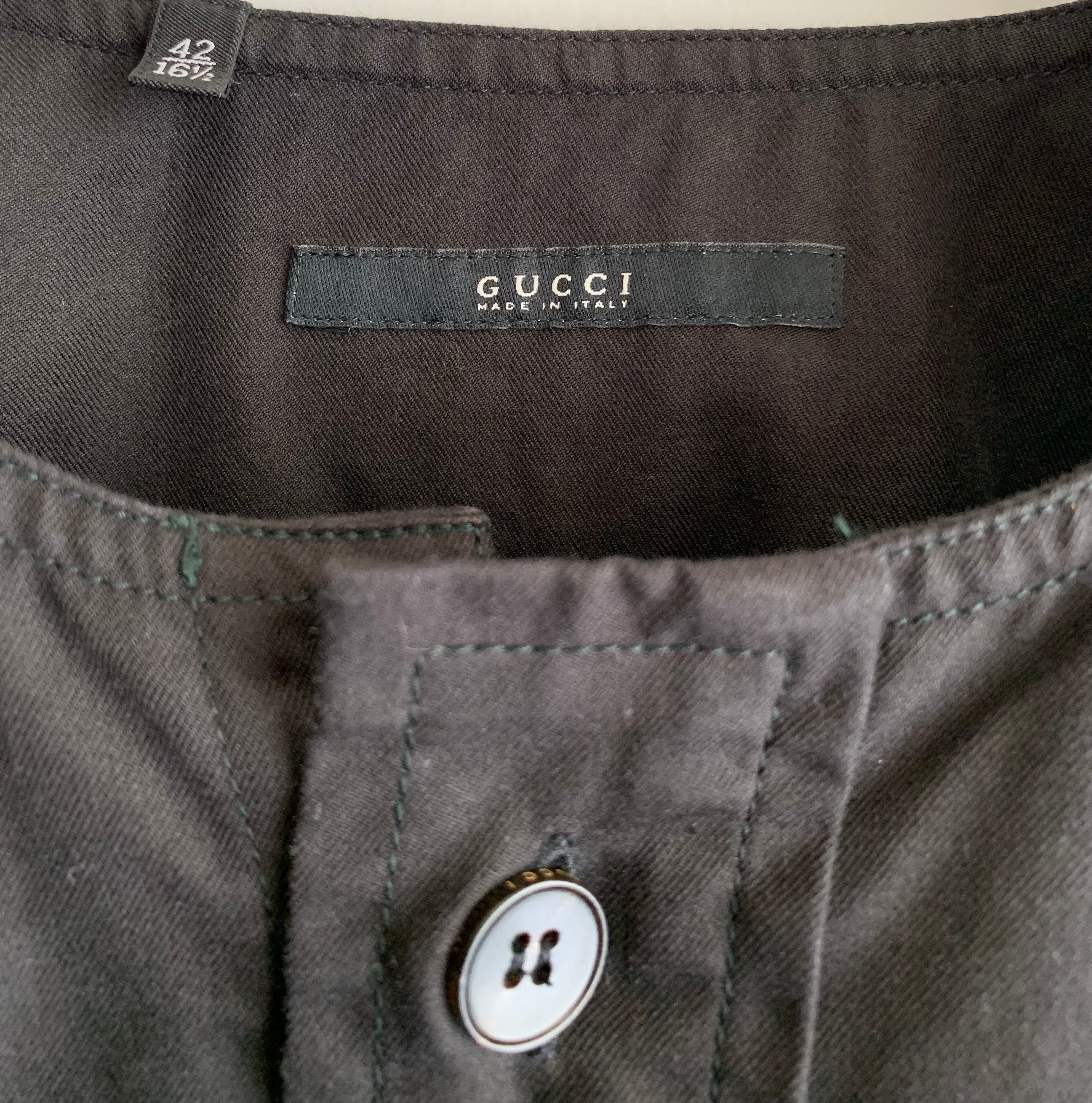 【 GUCCI  】MILITARY  DESIGN L/S SHIRTS