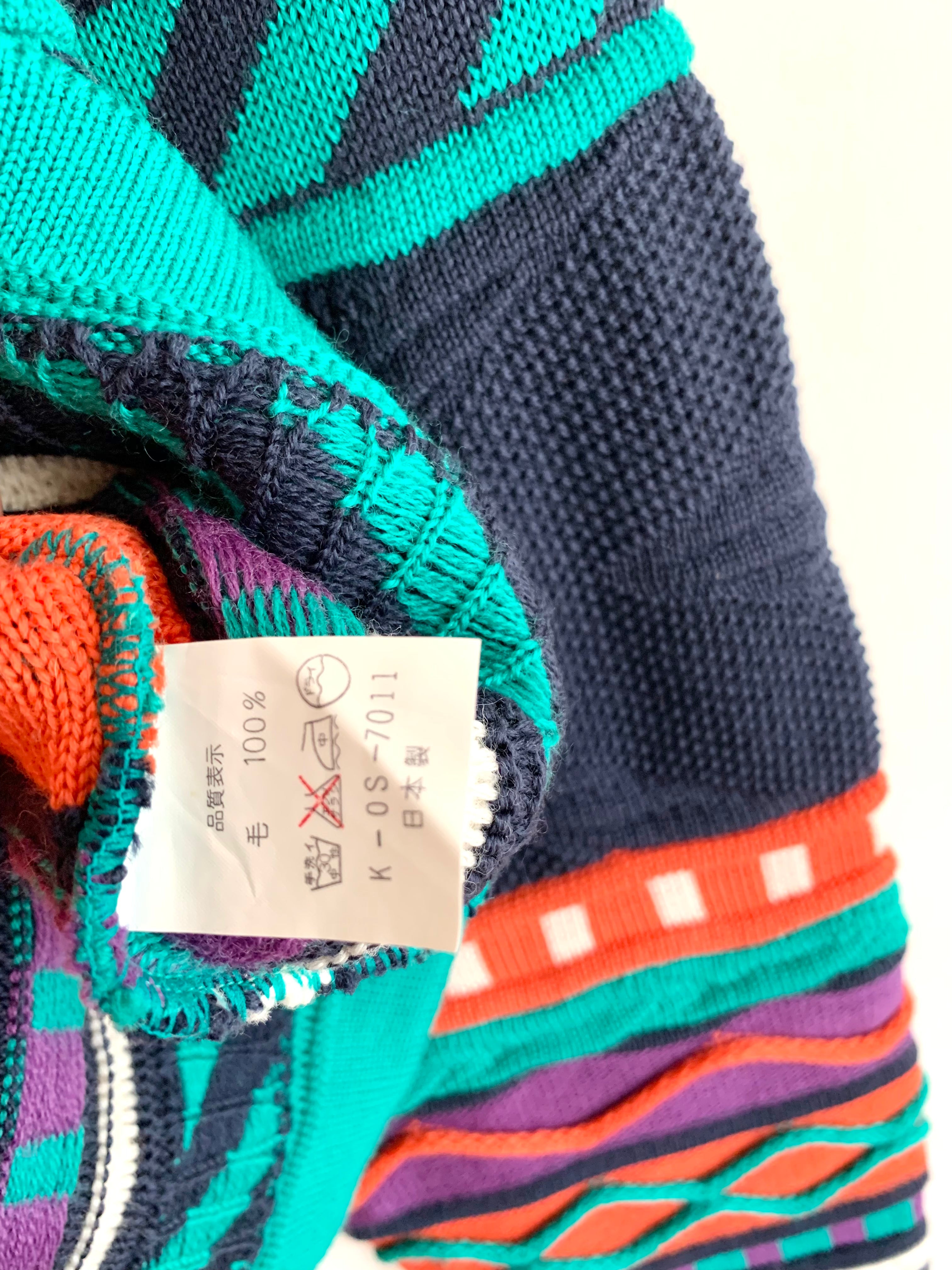 【 DEAD STOCK 90s Vintage 】 Roll Neck 3D Knit