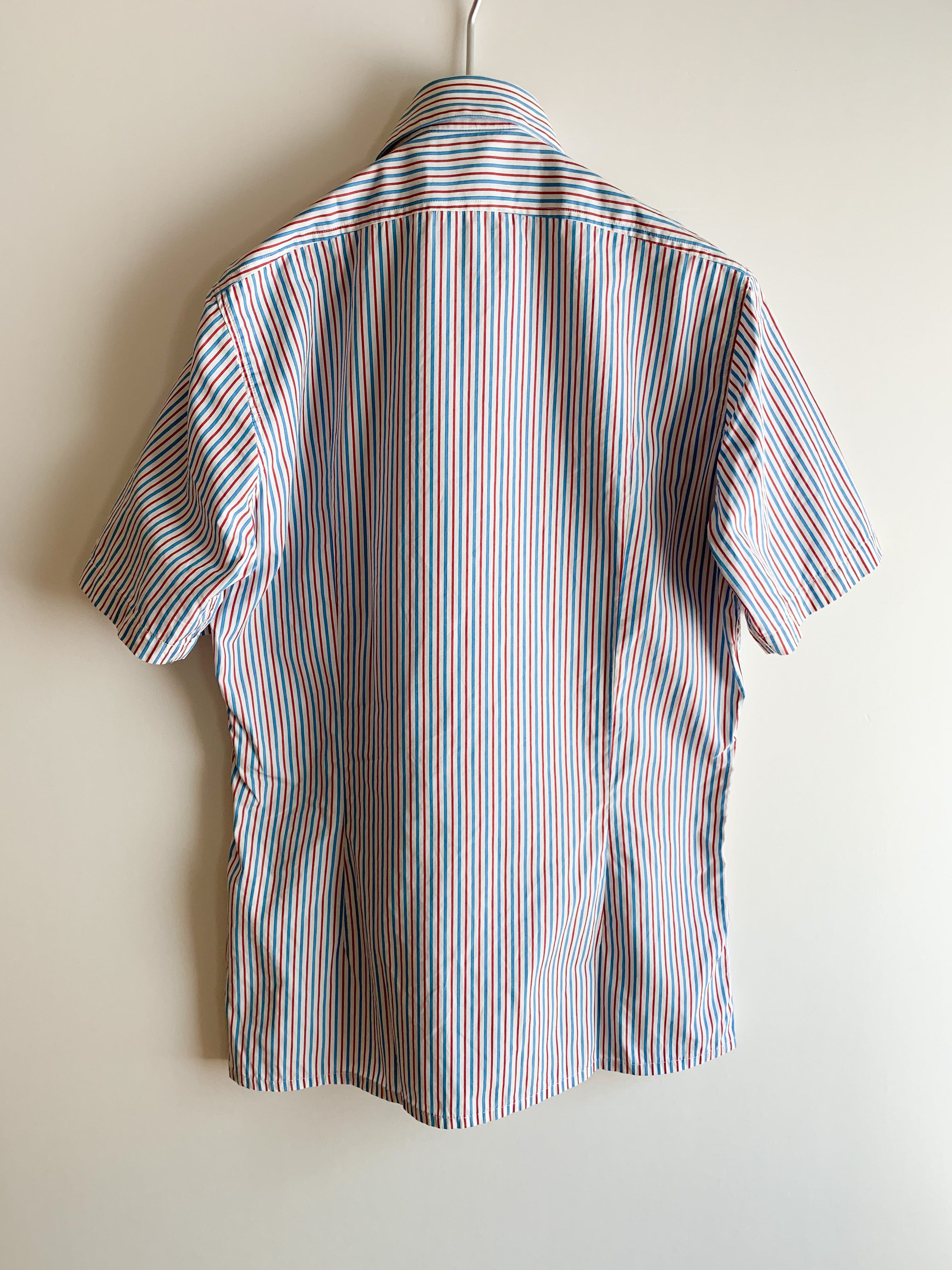 【 09ss RAF SIMONS 】 Stripe Short Sleeve Shirts