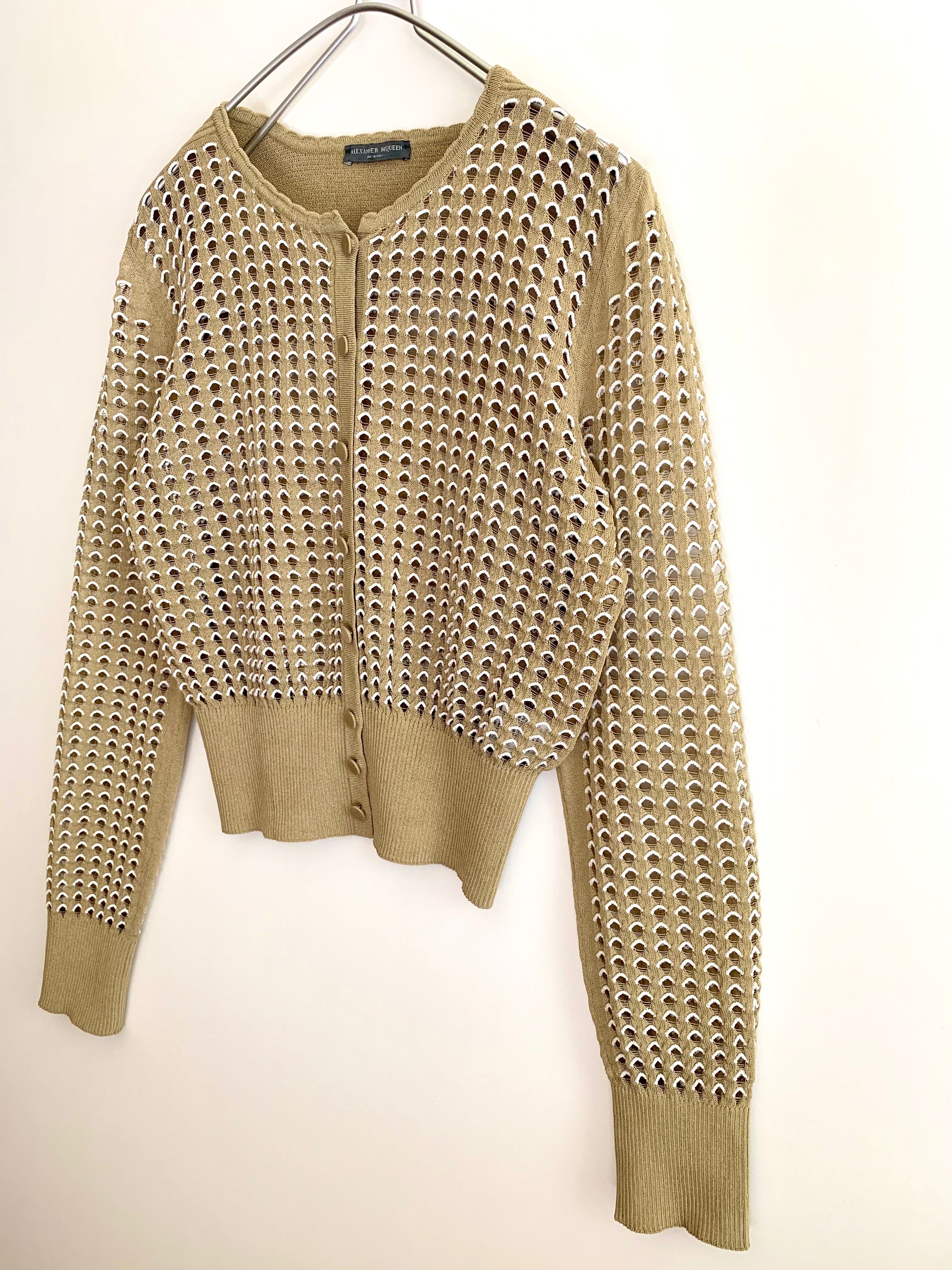 【 ALEXANDER McCEEN 】Cotton Knit Cardigan