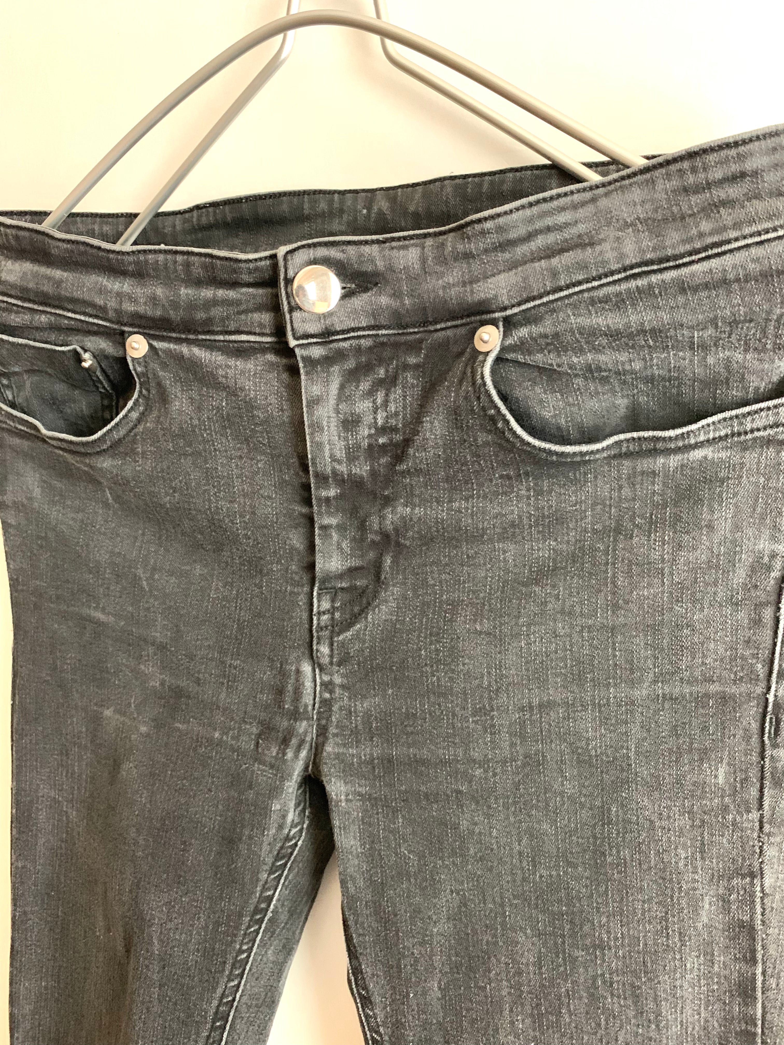 【 MM6 Maison Margiela 】Black skinny Denim Pants