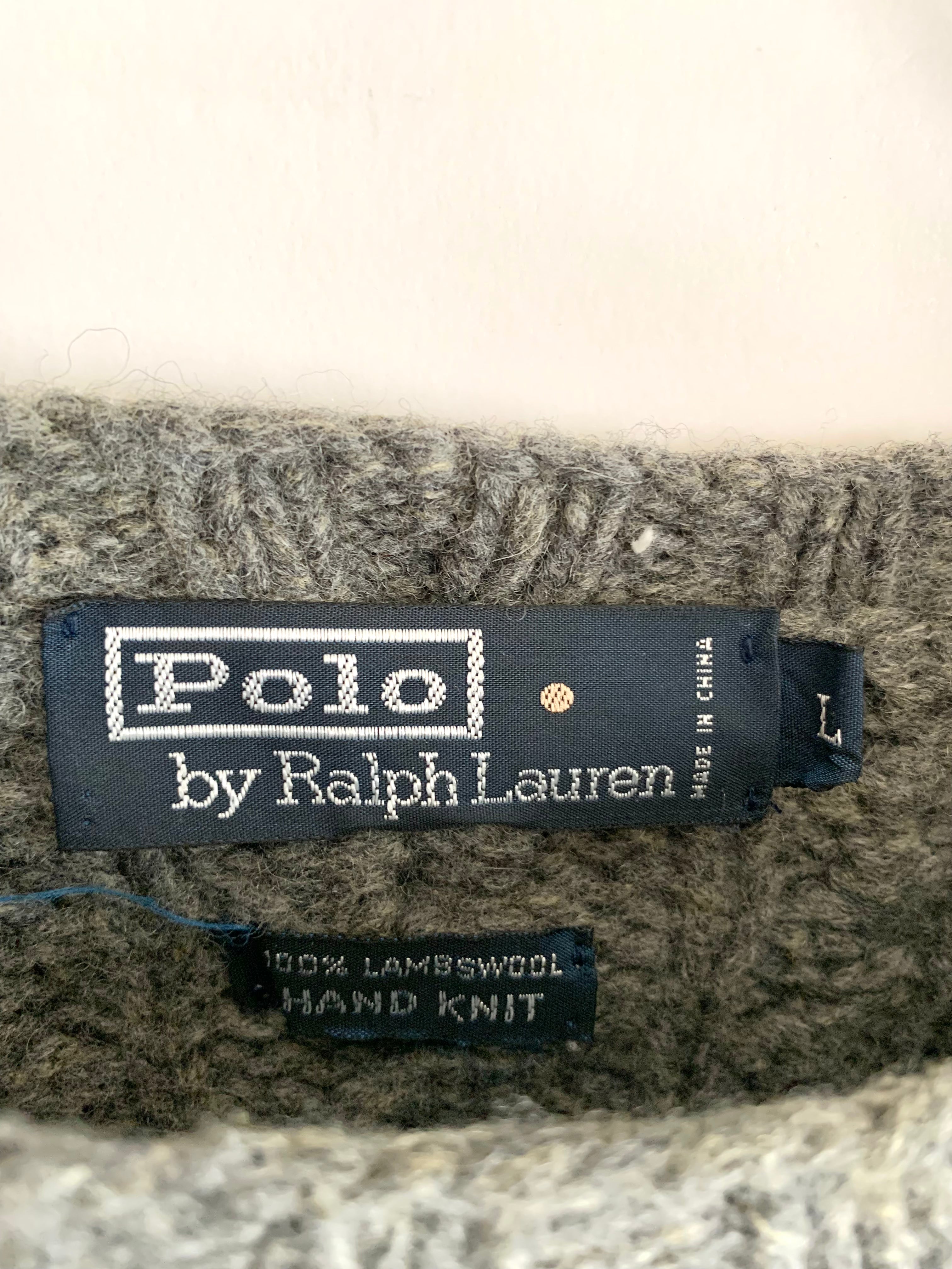 【 90s POLO Ralph Lauren 】cable Knit
