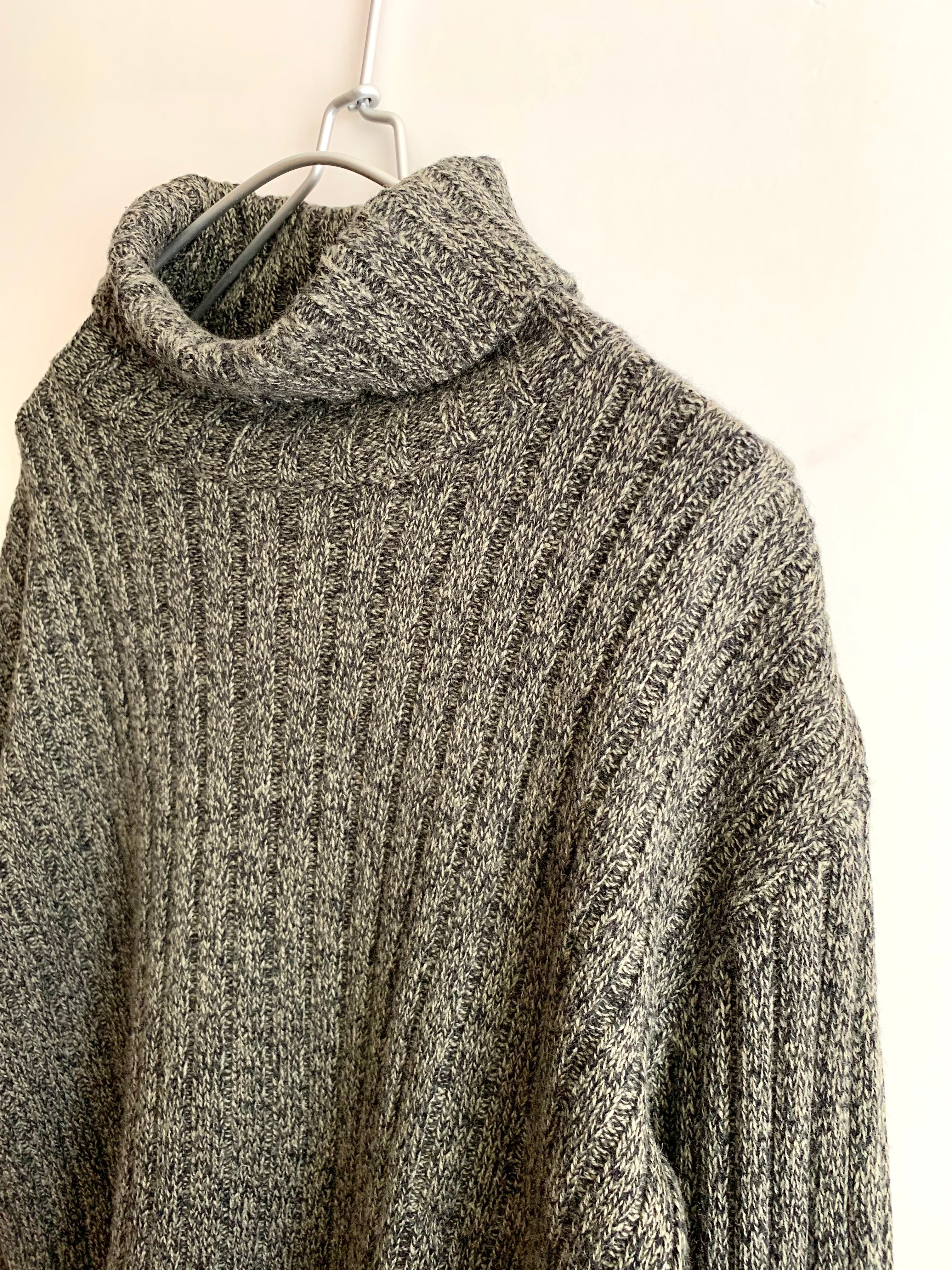 【 90s agnès b. HOMME 】Turtleneck Rib Knit