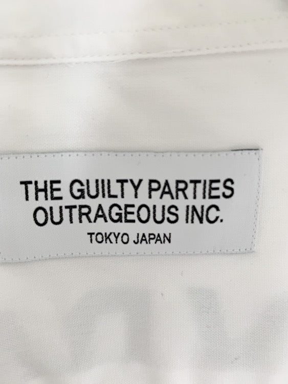 【 WACKO MARIA 】MARIA Print white Shirts