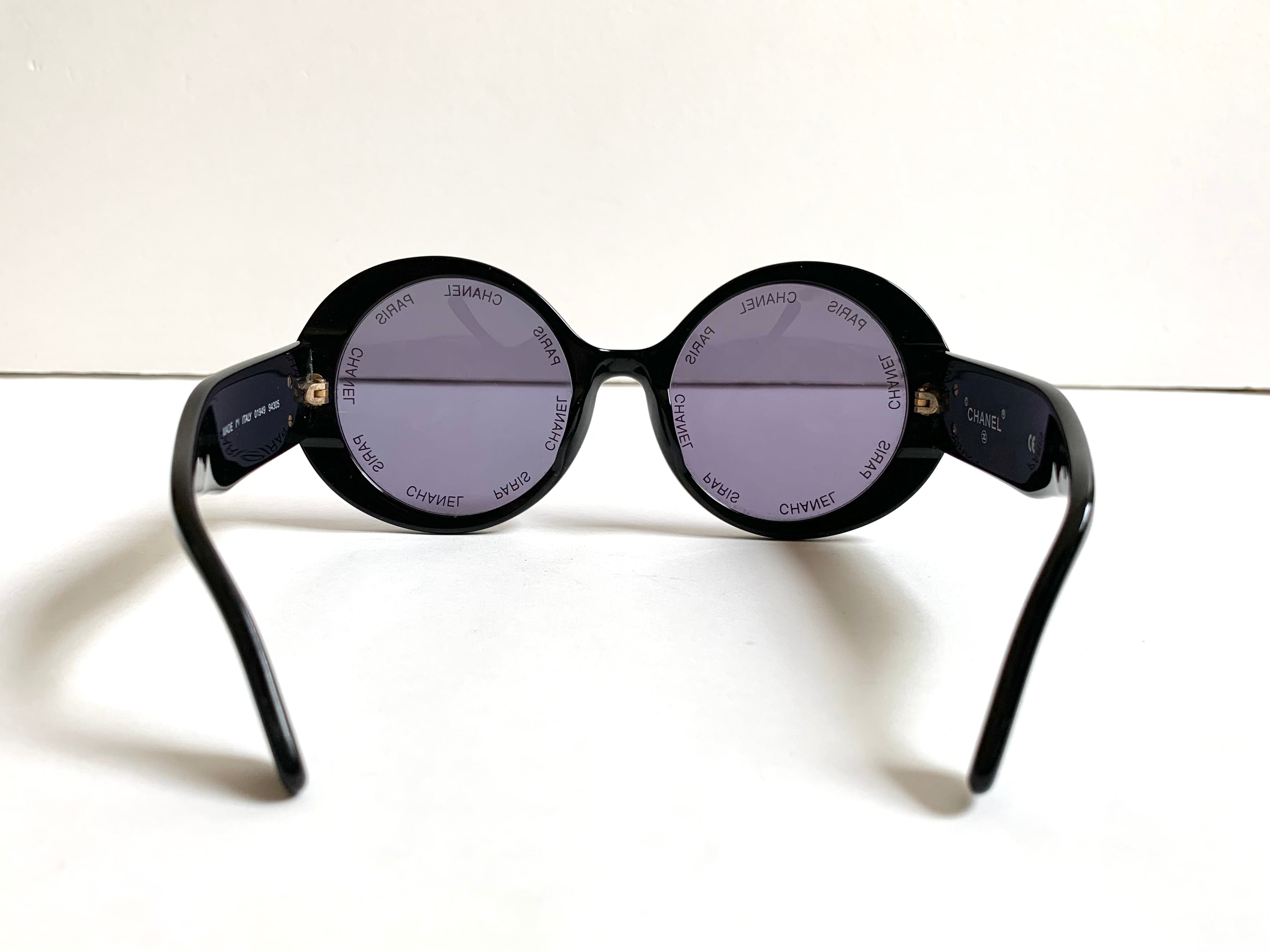 【 VINTAGE CHANEL 】LOGO Design Sunglasses