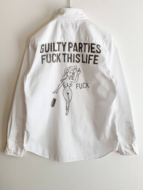 【 WACKO MARIA 】 Erotic Print white Shirts