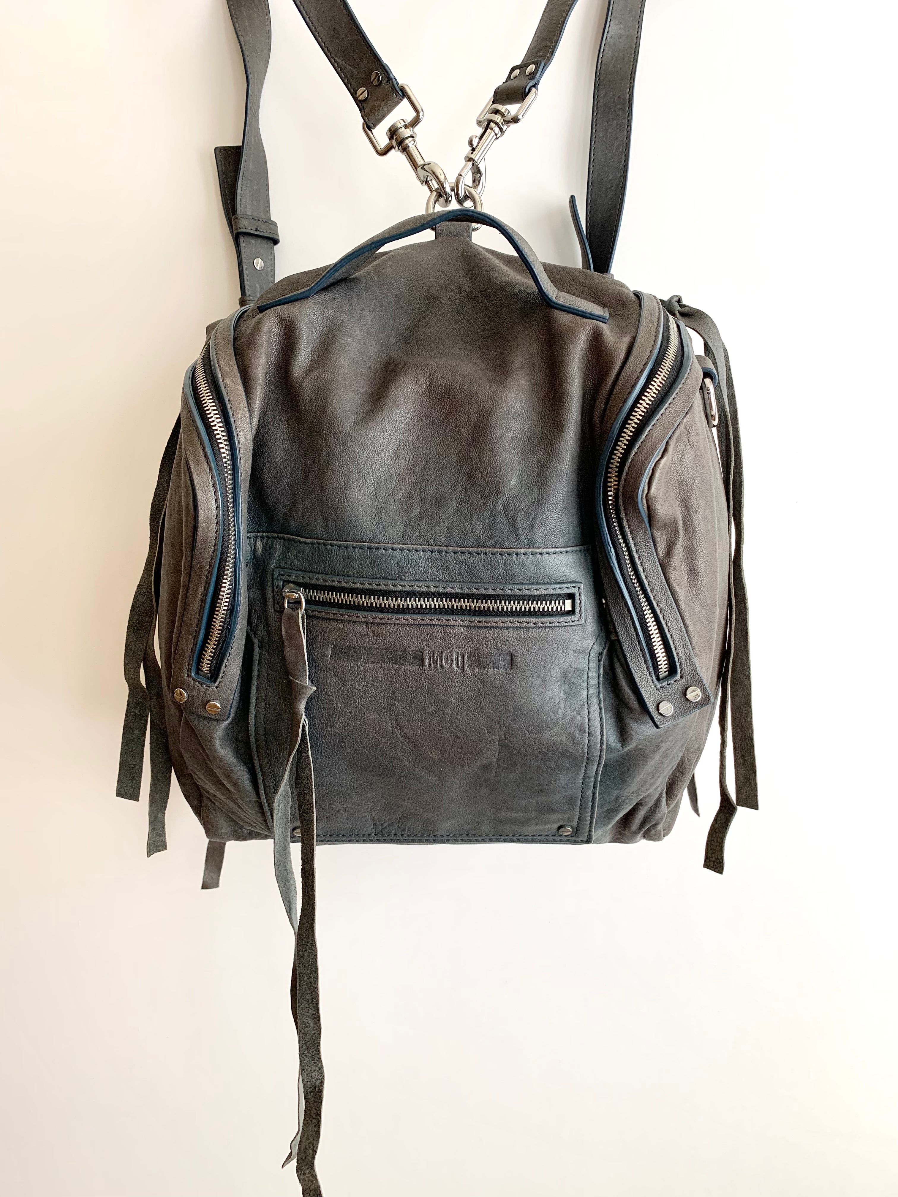【 McQ ALEXANDER McQEEN 】Leather Back Pak