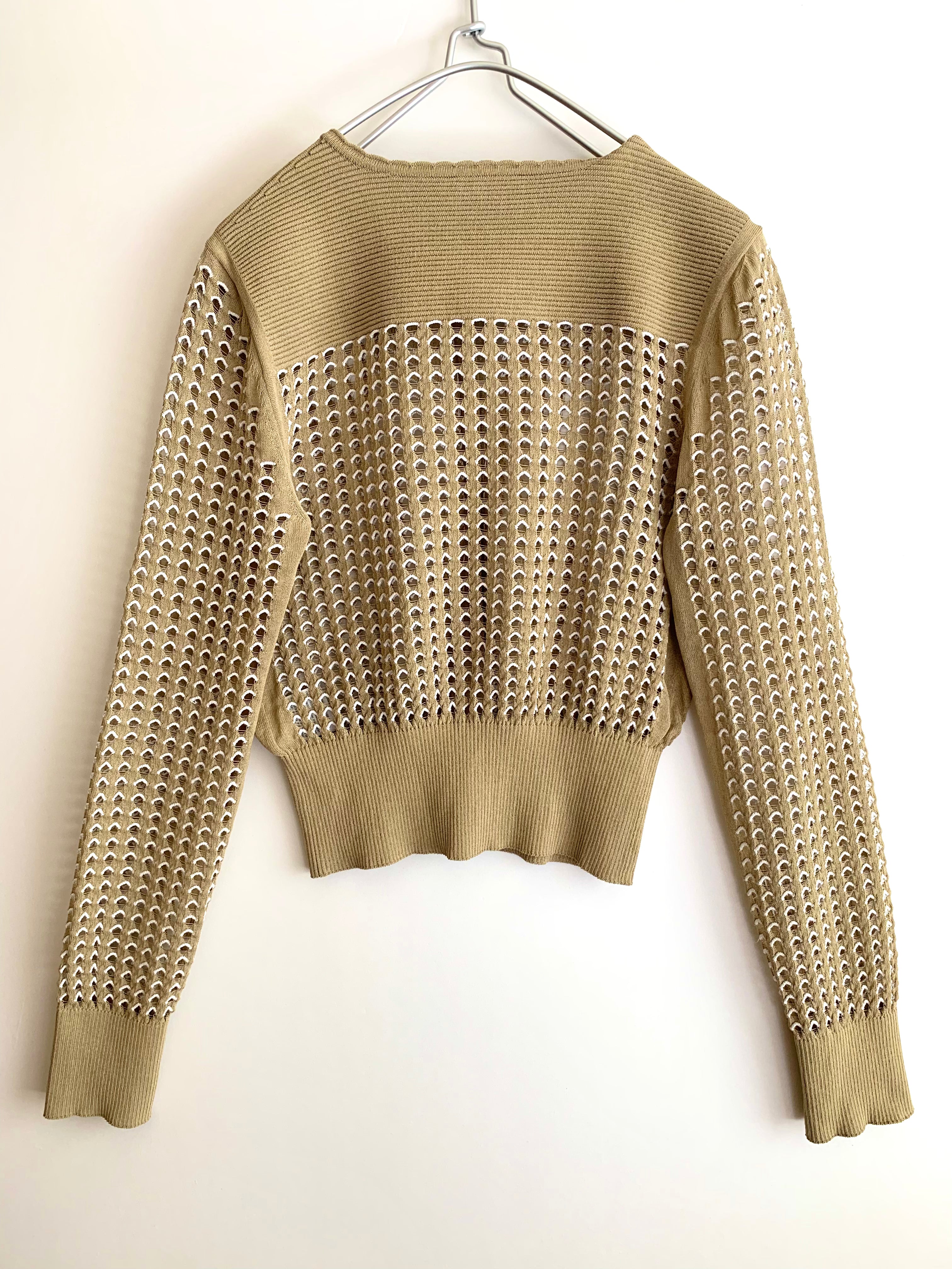 【 ALEXANDER McCEEN 】Cotton Knit Cardigan