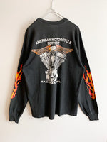 画像をギャラリービューアに読み込む, 【 80s Vintage TACOMA,WA】MOTORCYCLE SERVICE Long sleeve T-shirts
