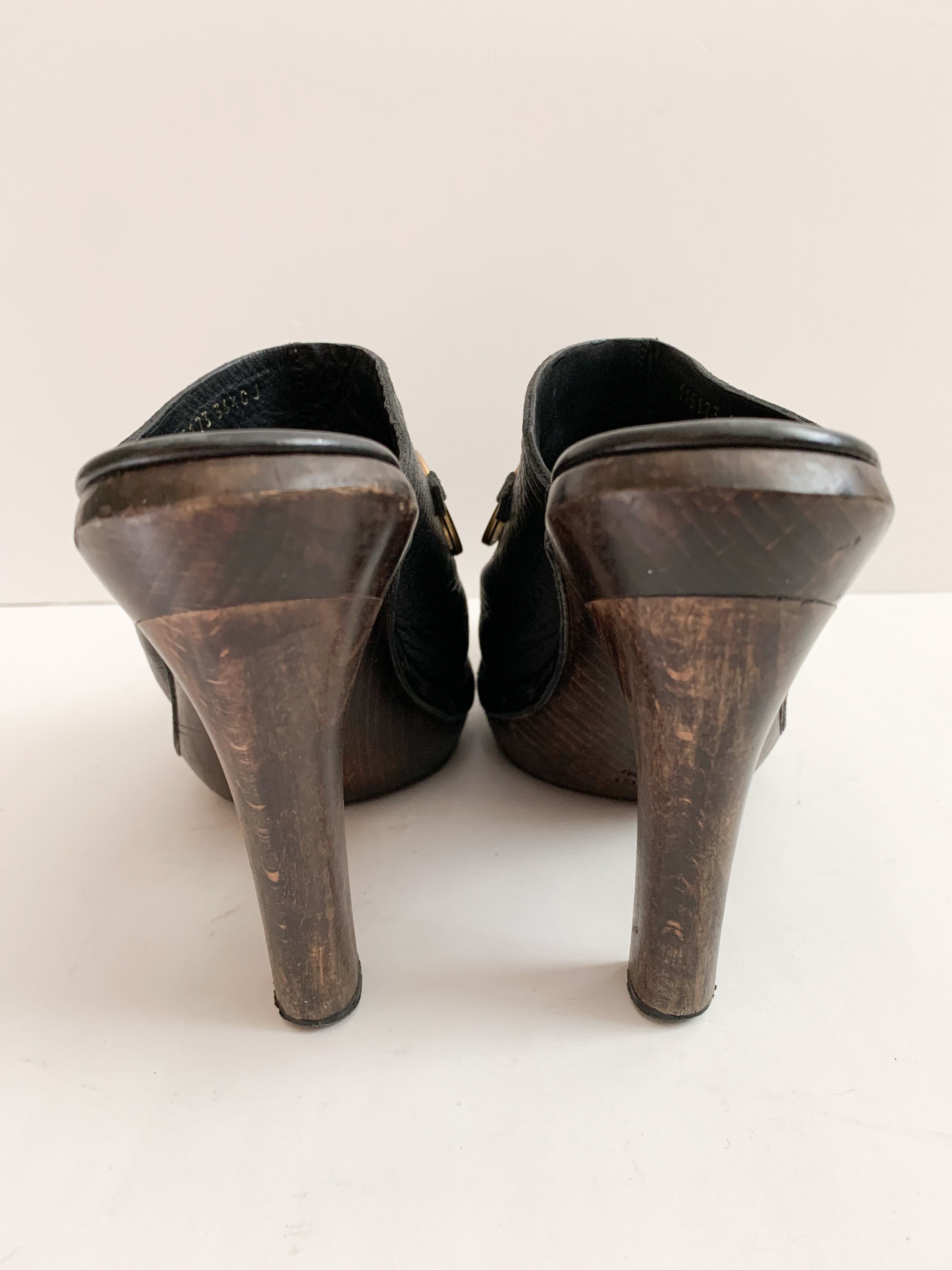 【 GUCCI 】HORSE BIT SABOT SANDALS