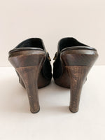 画像をギャラリービューアに読み込む, 【 GUCCI 】HORSE BIT SABOT SANDALS
