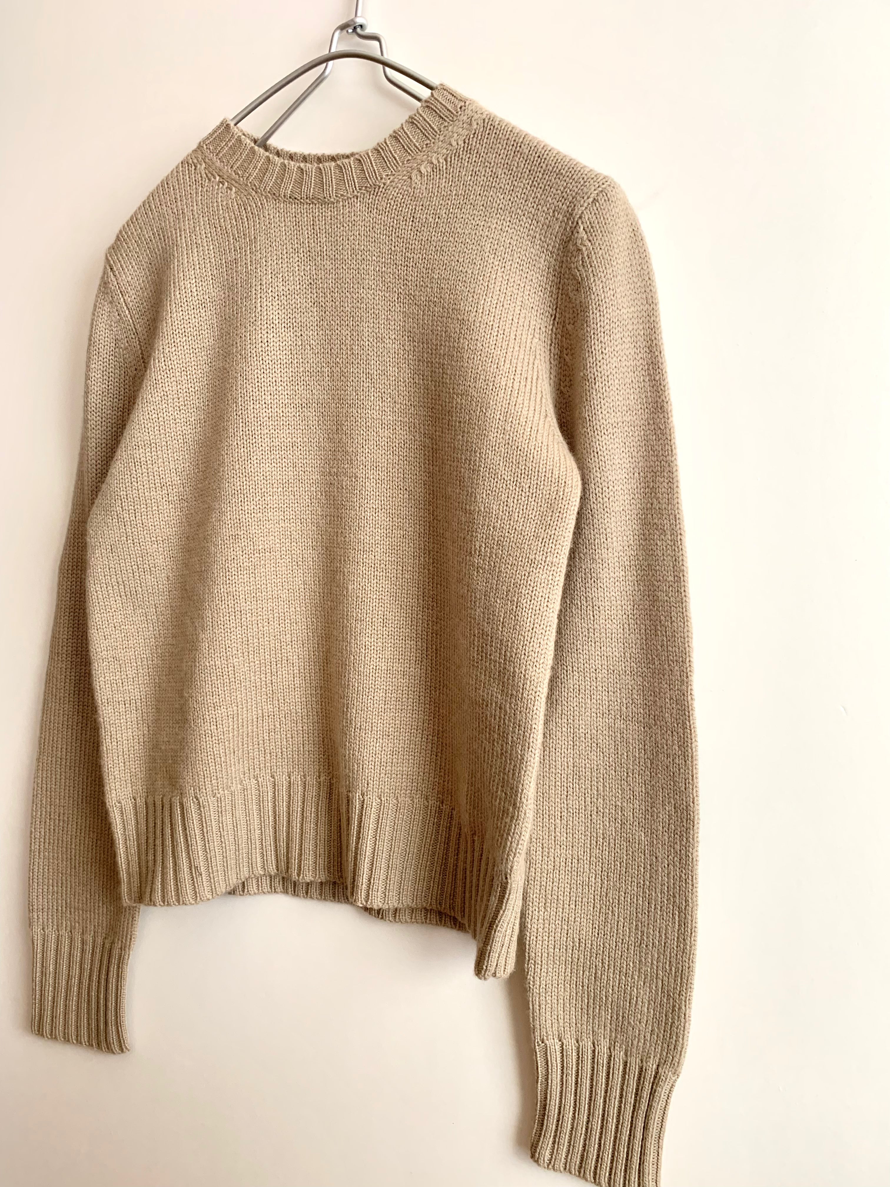 【 JIL SANDER NAVY 】Elbow patch Knit