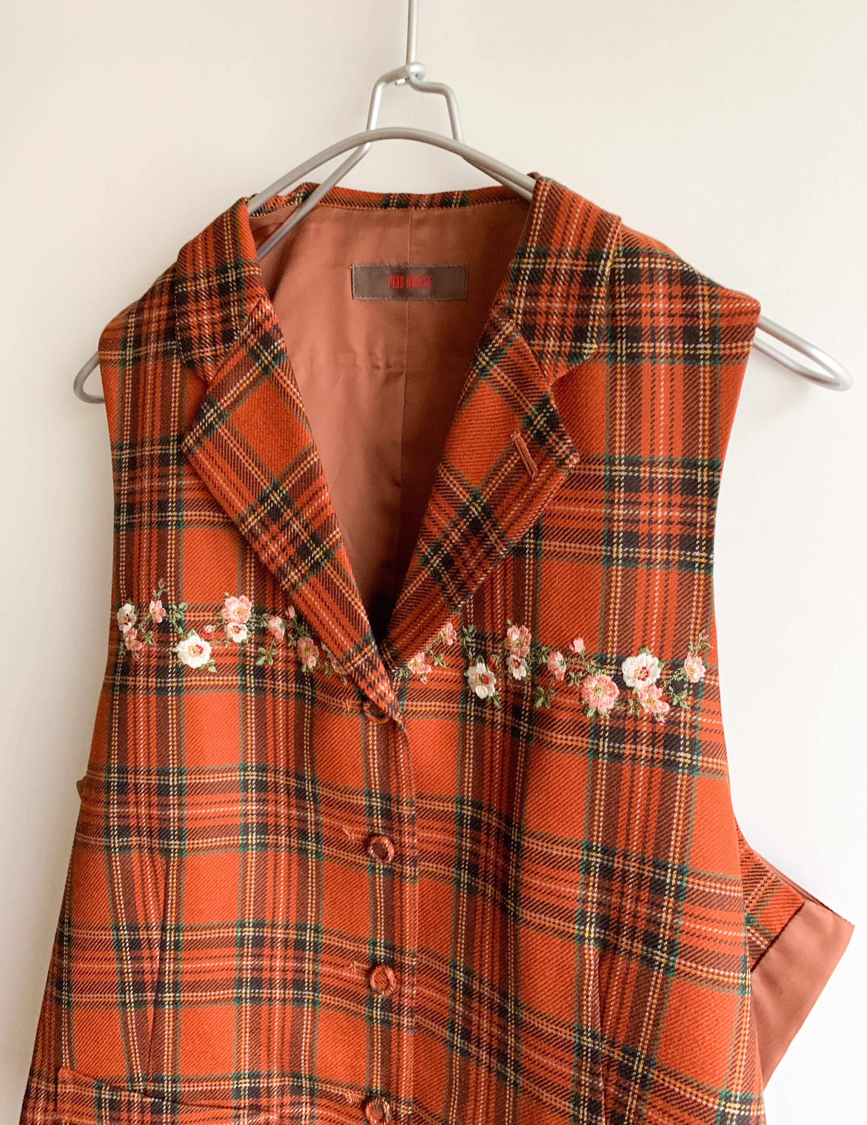 【 PINK HOUSE  】 Check Set up