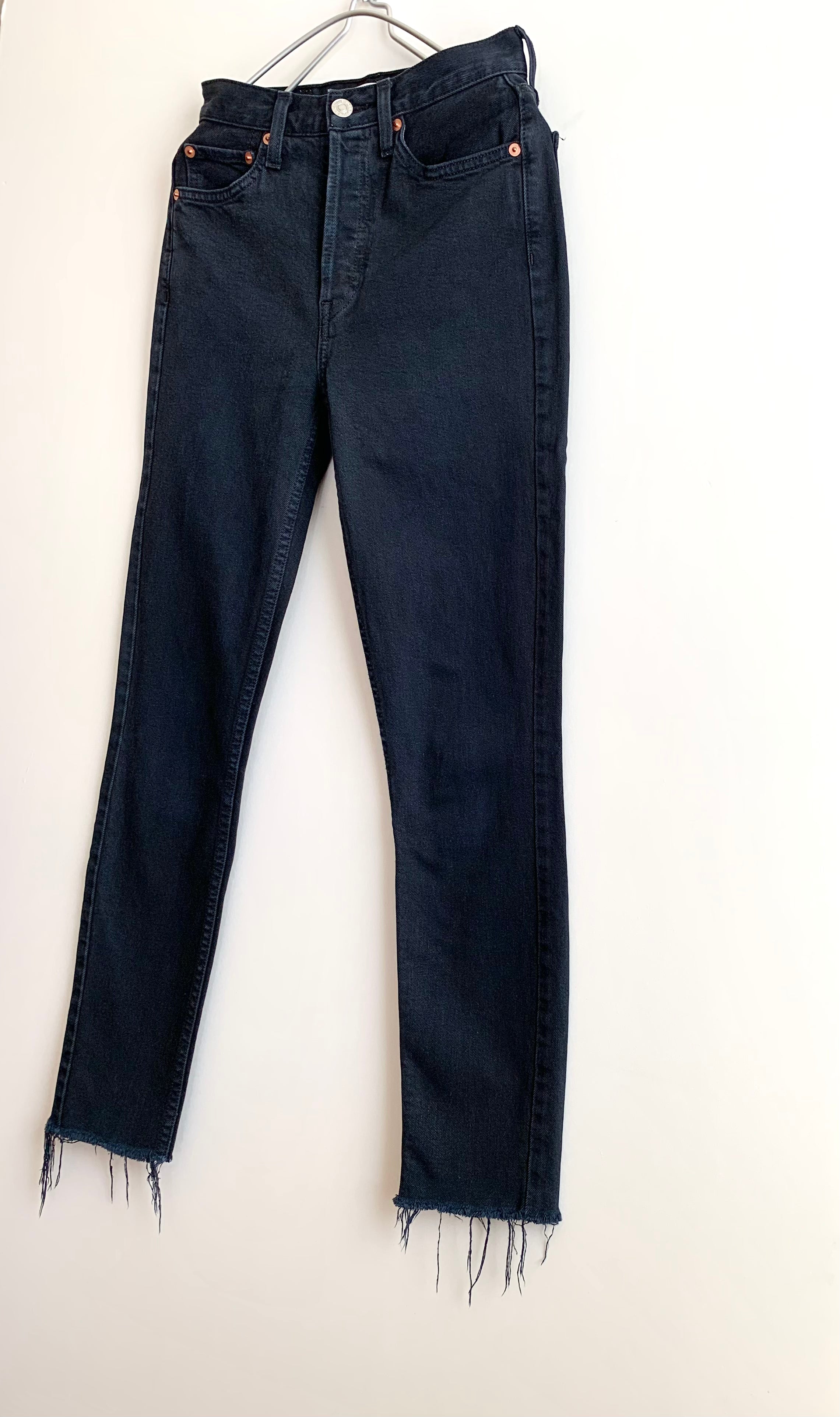 【 Re/done 】 Black Denim Pants
