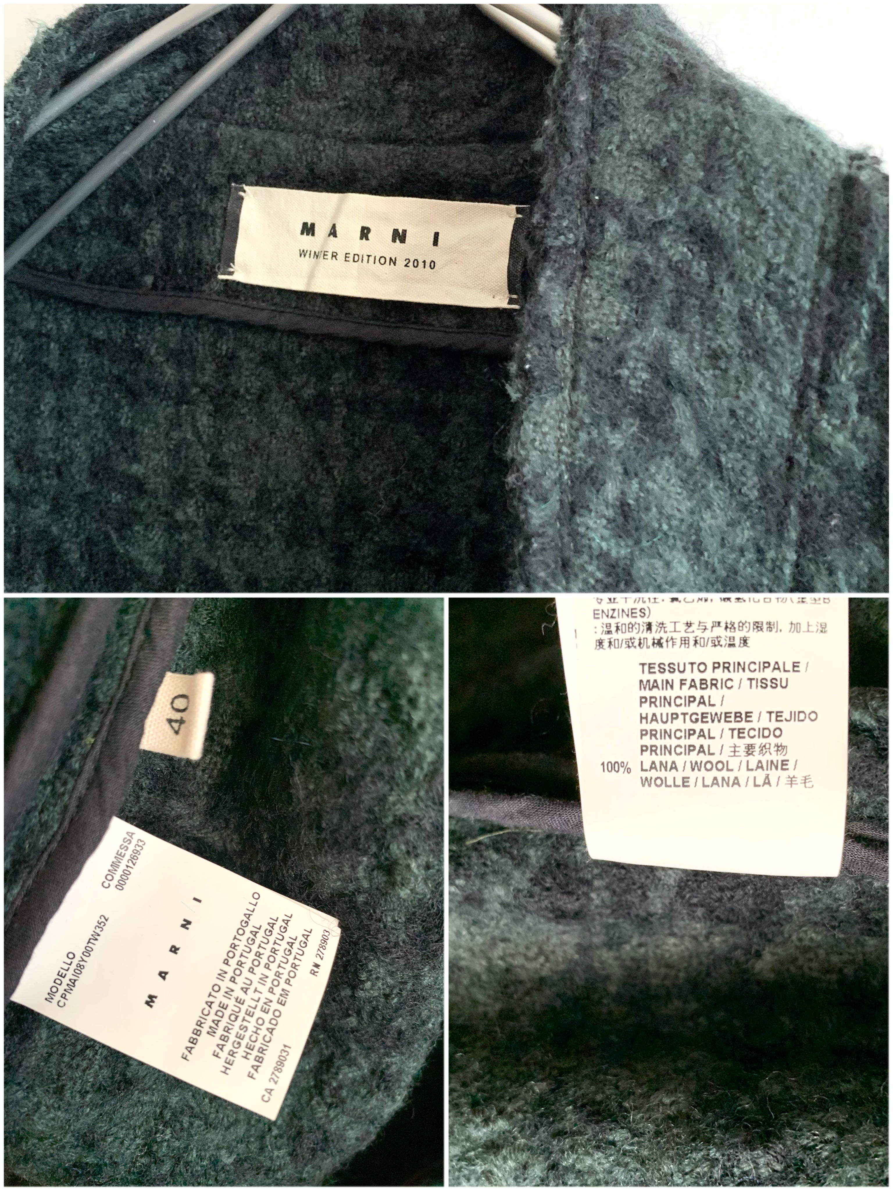 【 MARNI 】Tweed Coat