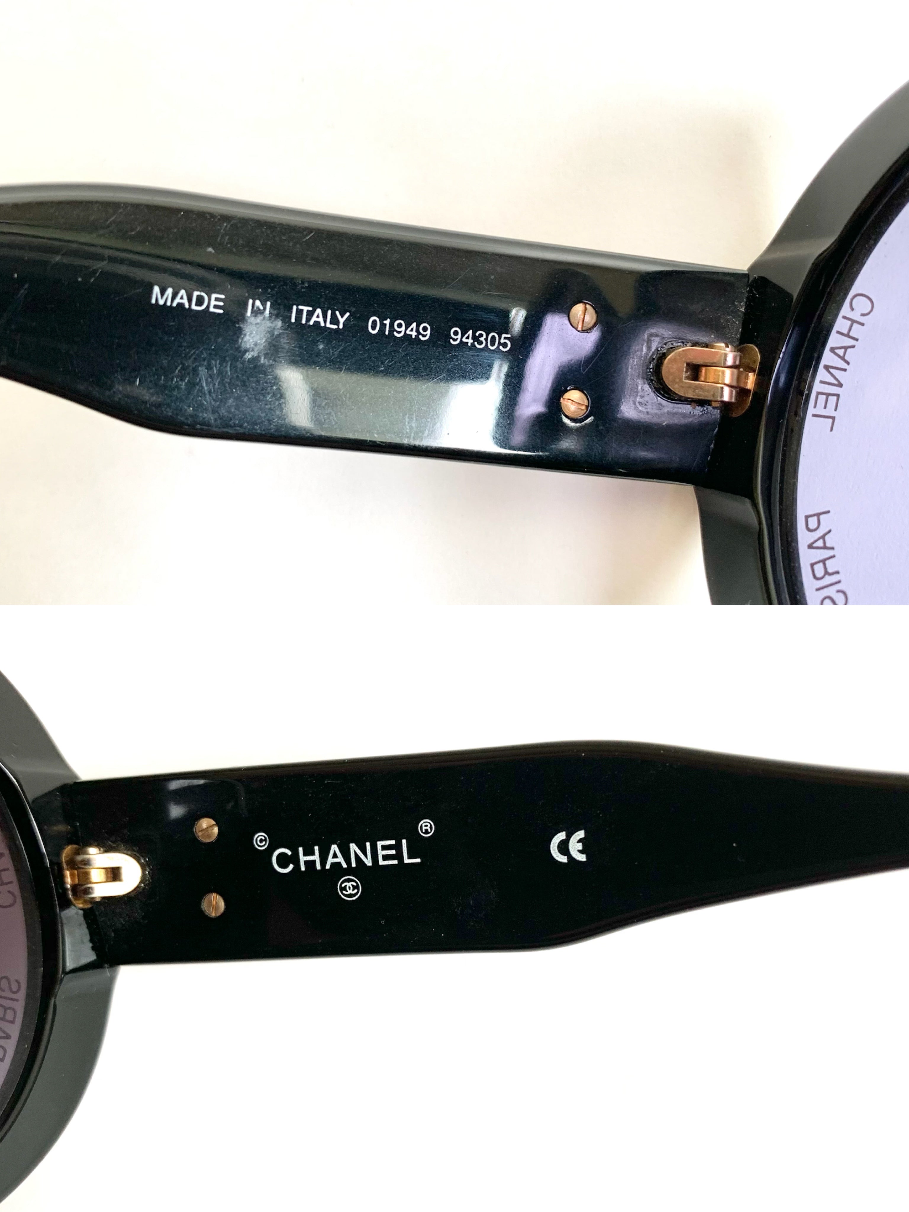 【 VINTAGE CHANEL 】LOGO Design Sunglasses
