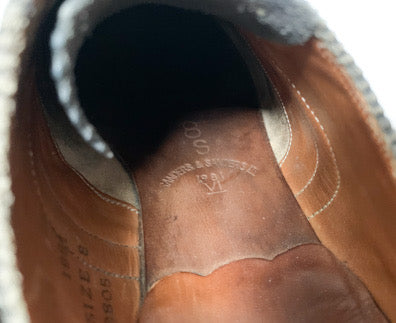 【 80s SANDERS 】British Army Wing chip Shoes