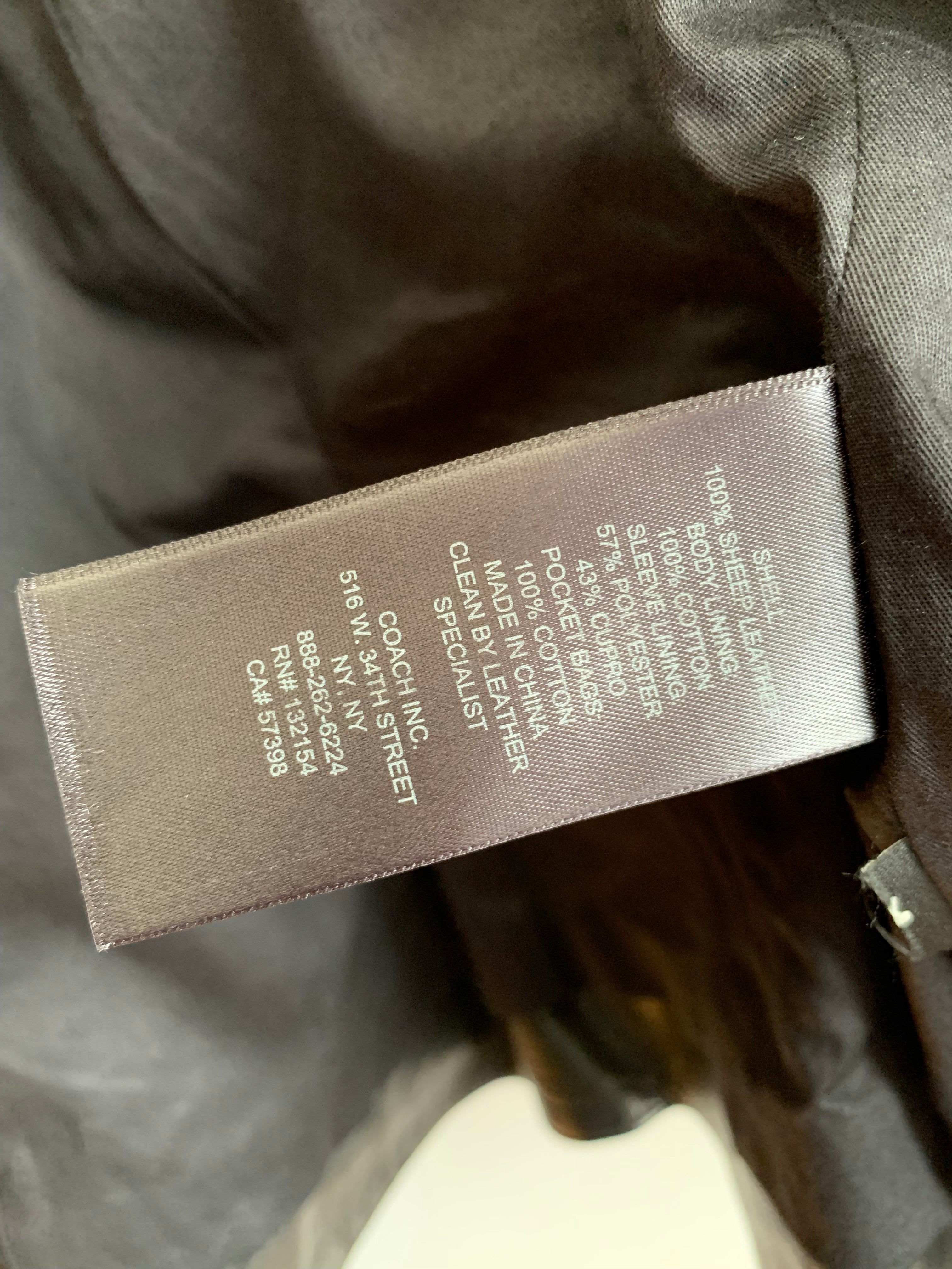 【 COACH 】 LEATHER RIDERS JACKET