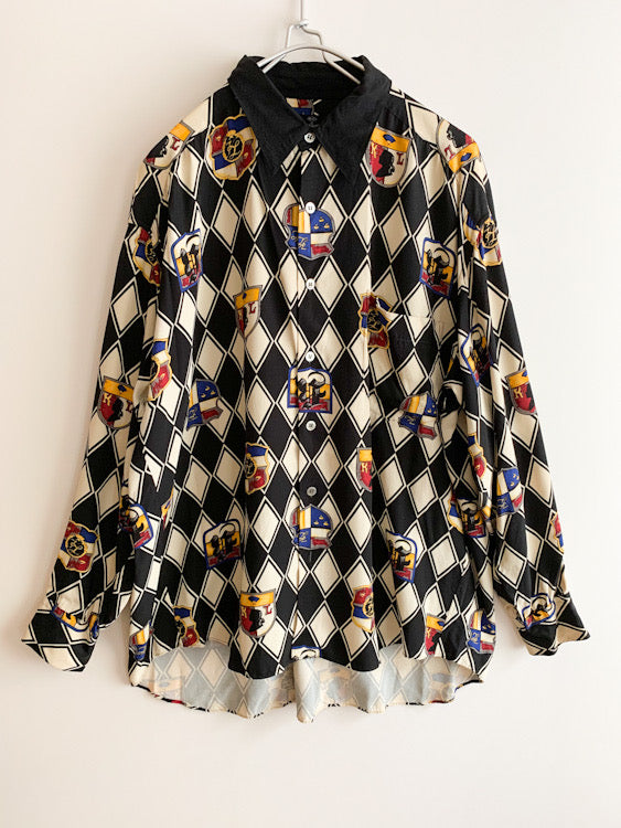 【 KARL LAGERFELD 】 Heraldic pattern Shirts