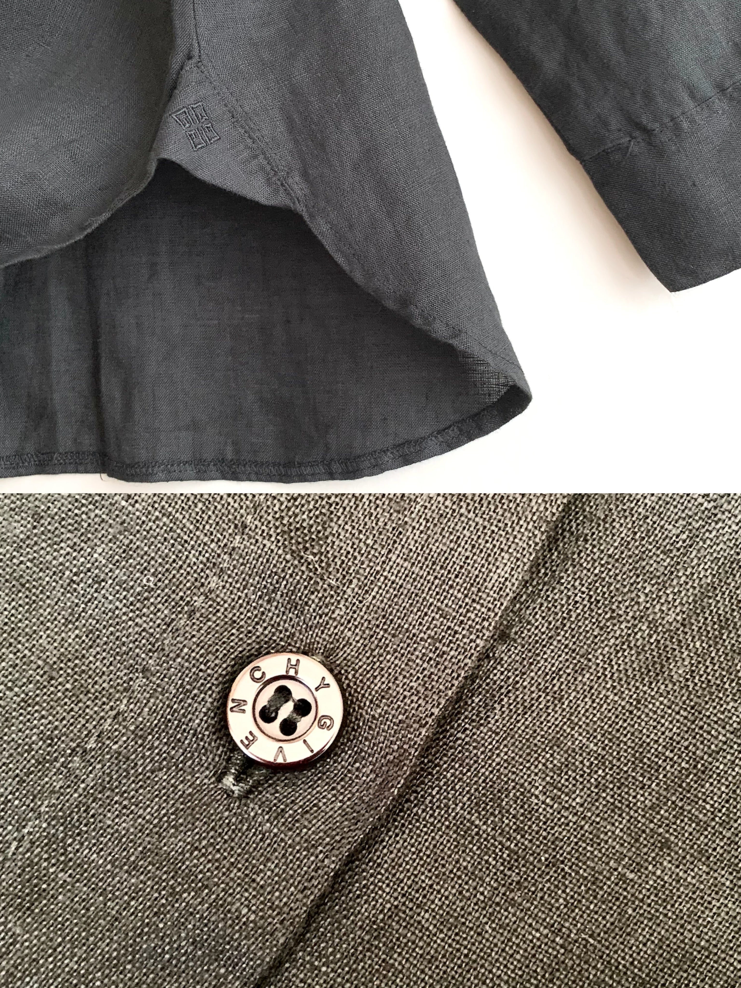 【 GIVENCHY 】Linen Stand Collar Long sleeve Shirts