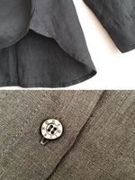 画像をギャラリービューアに読み込む, 【 GIVENCHY 】Linen Stand Collar Long sleeve Shirts
