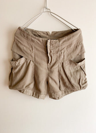 【 MM6 】 Martin Margiela Linen Short Pants