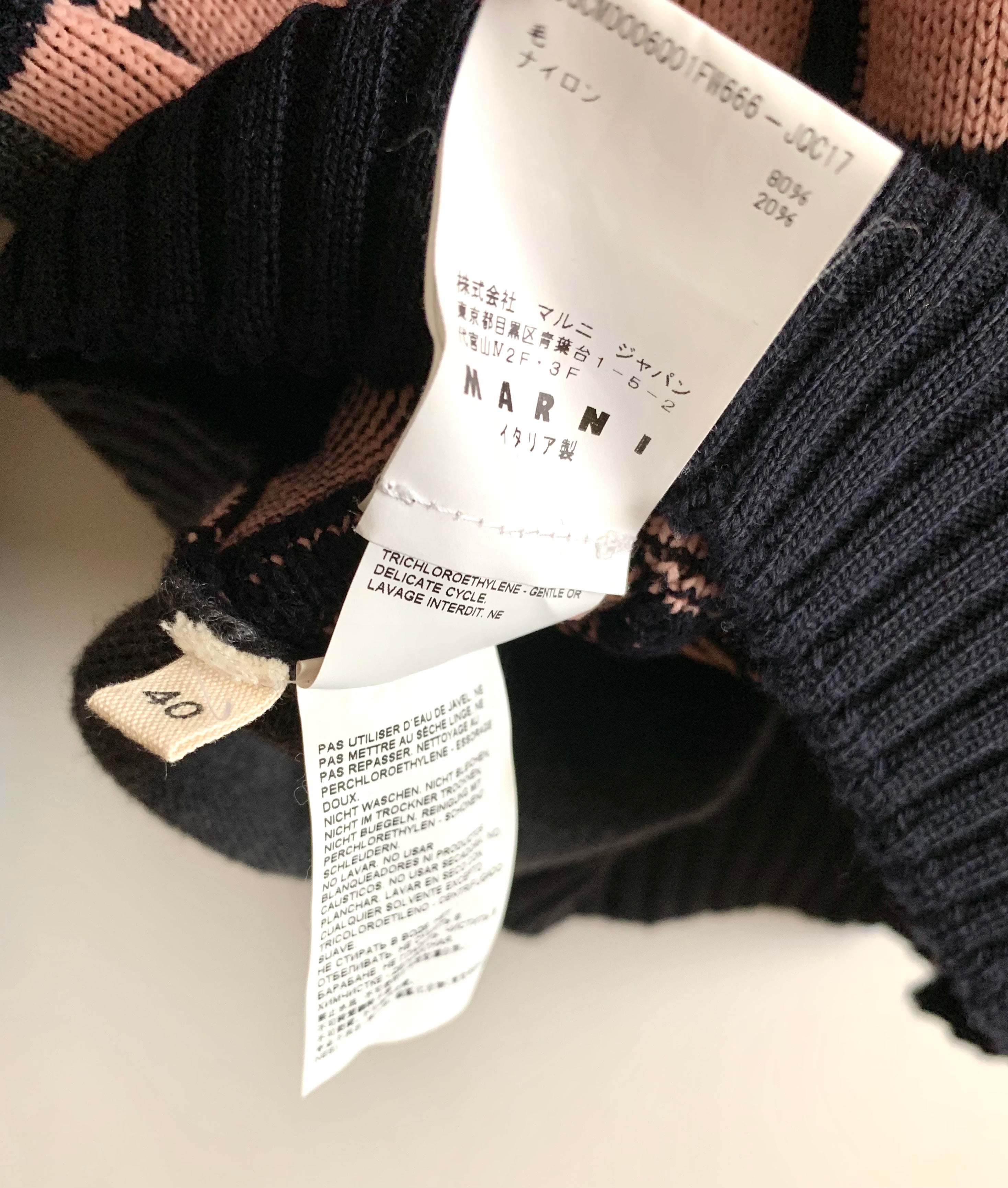 【 MARNI 】 Design Knit