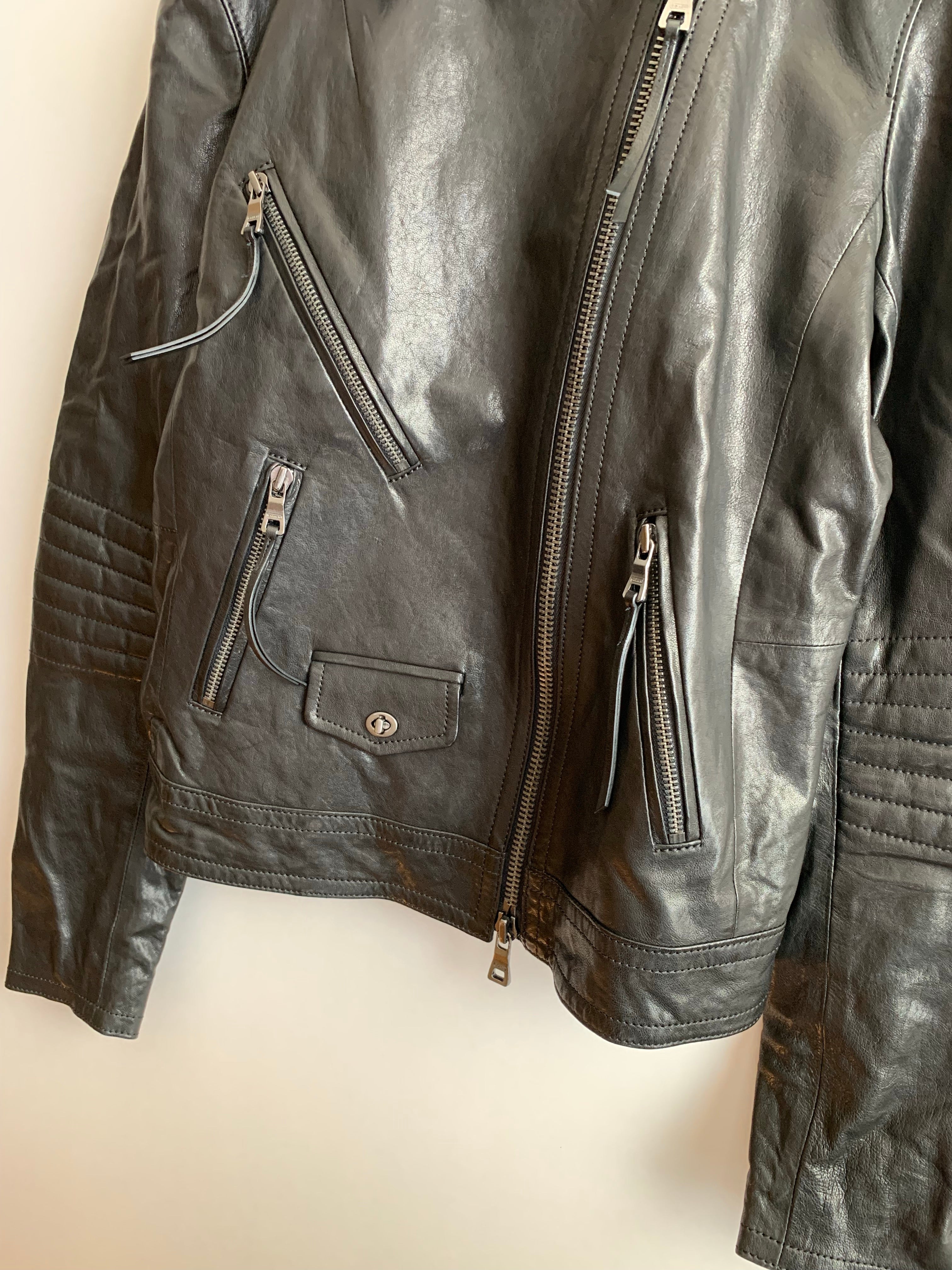 【 COACH 】 LEATHER RIDERS JACKET