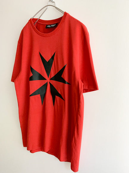 【 Niel Barrett】 Leather Pach T-Shirts