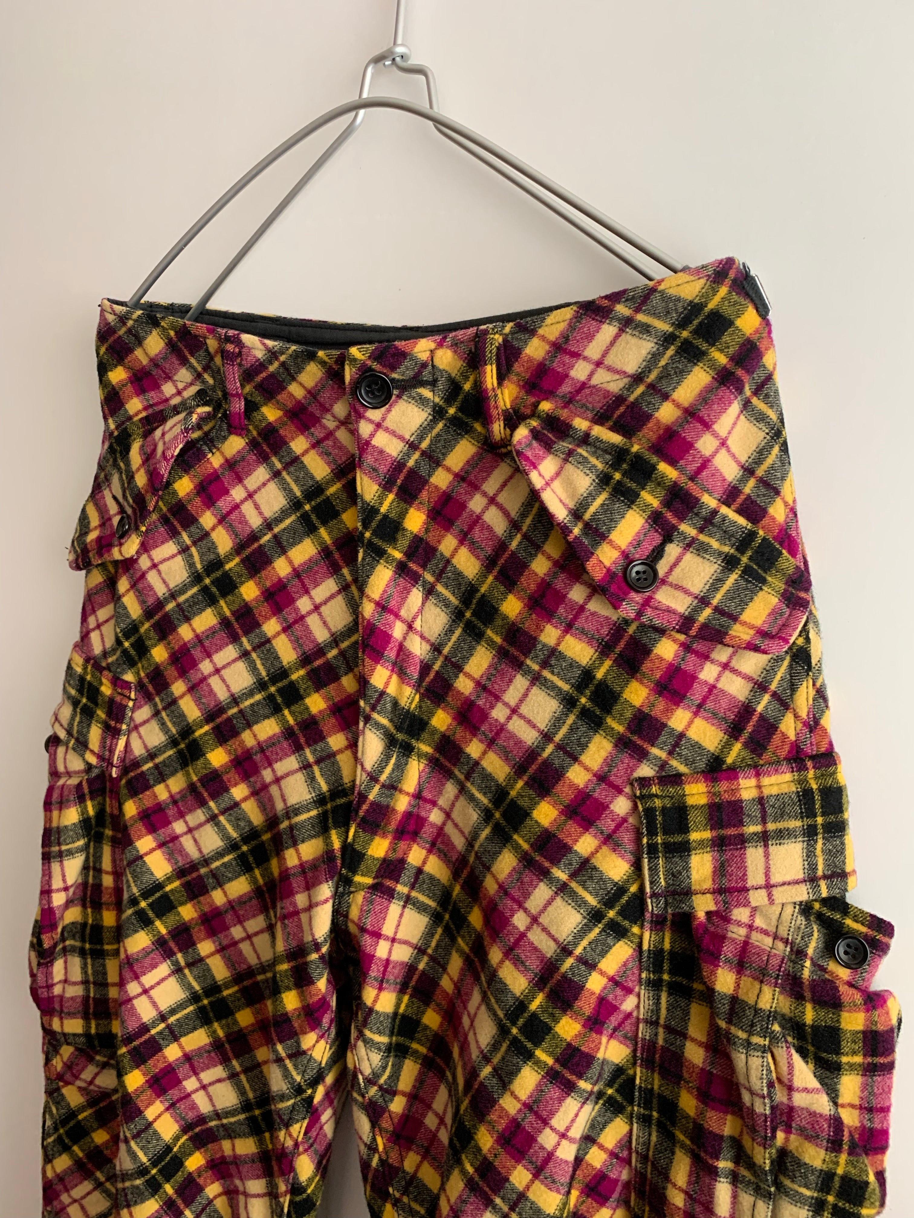 【 tricot COMME des GARCONS 】 CHECK WOOL PANTS