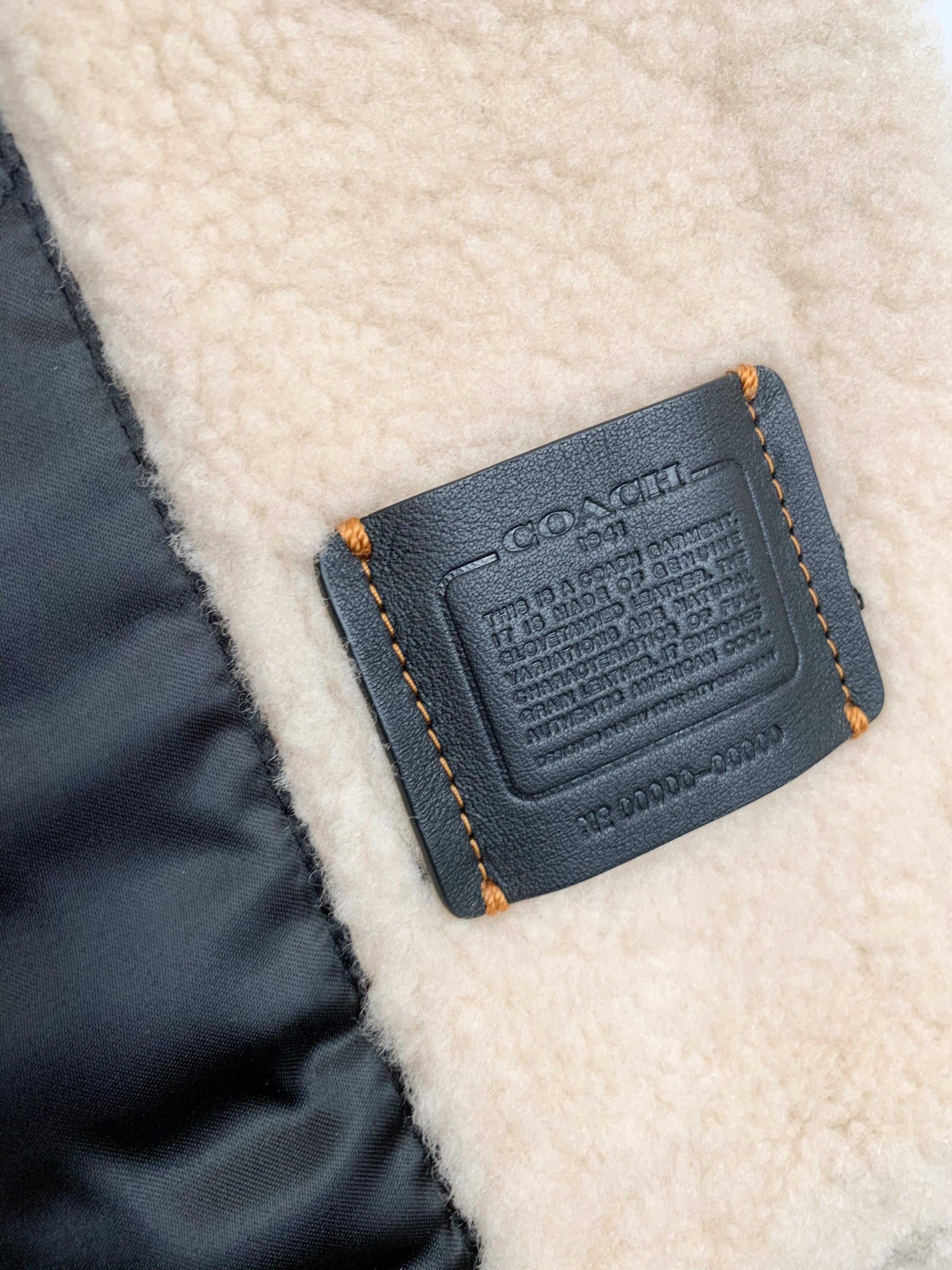 【 COACH 】 leather×wool Lunch coat