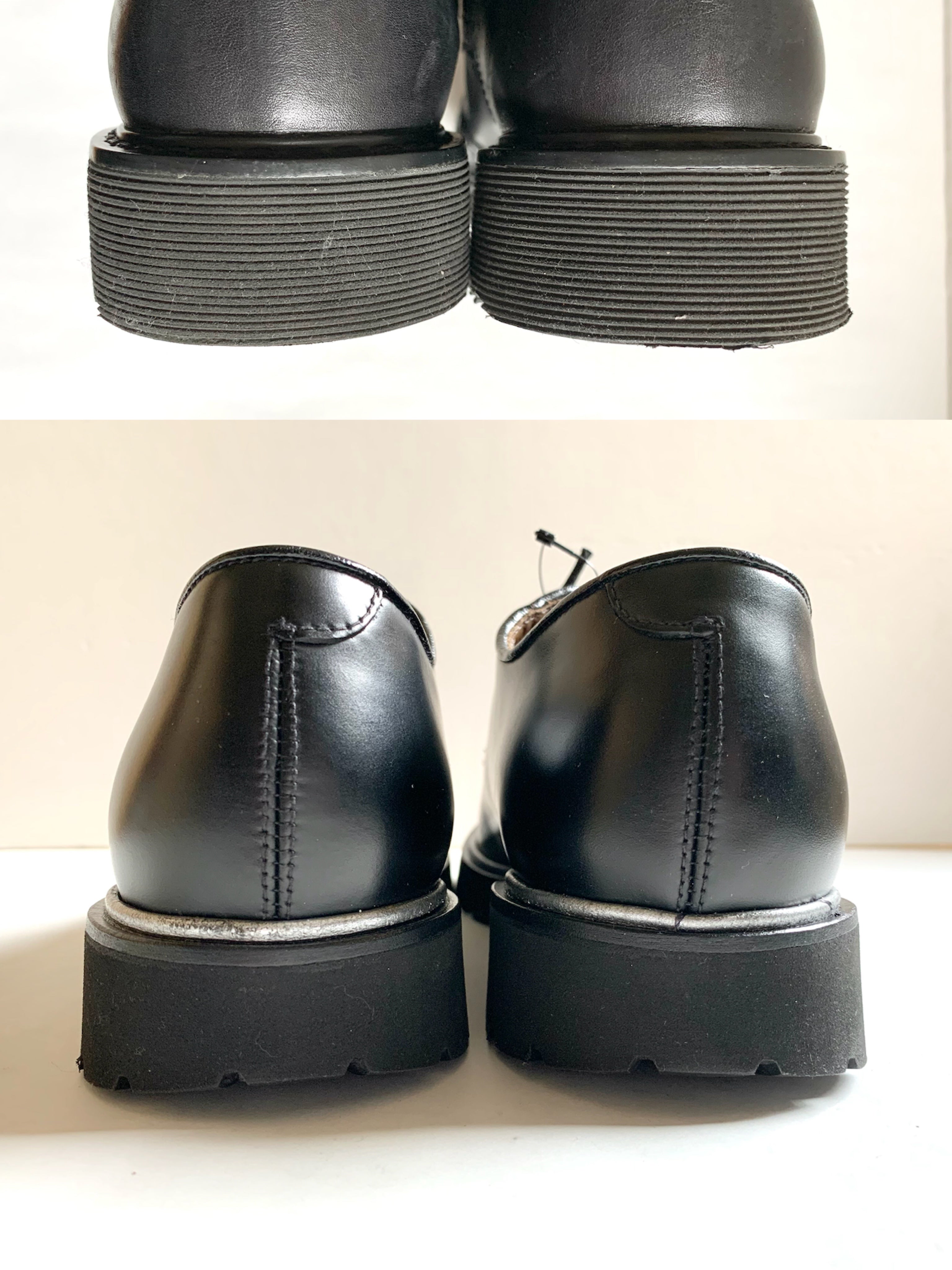 【 DOUCAL’S 】Piping design Plain toe Shoes
