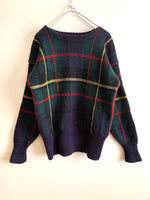 画像をギャラリービューアに読み込む, 【 POLo by Ralph Lauren 】Plaid pattern Knit
