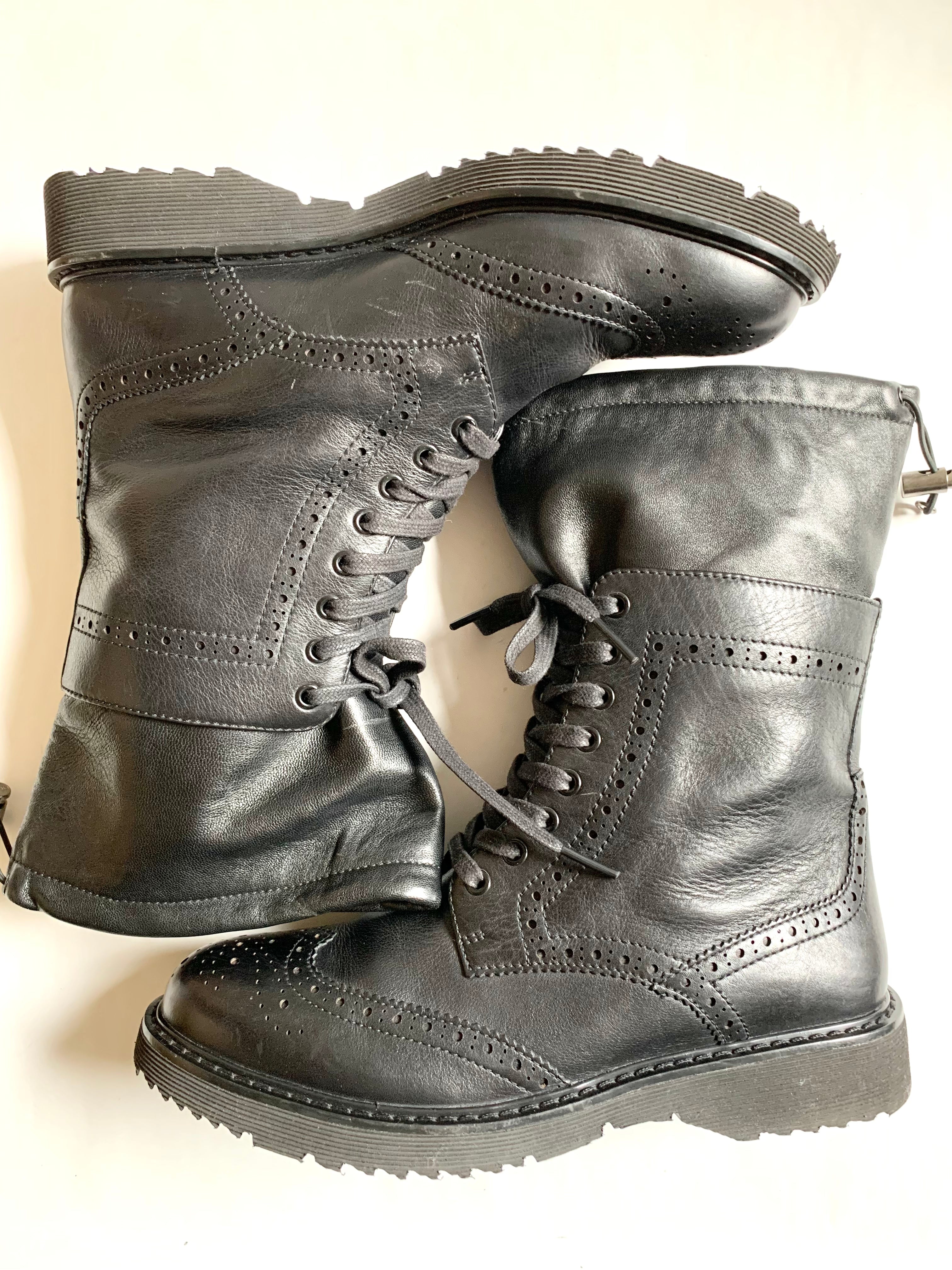 【 PRADA 】Wing tip Layerd Shoes