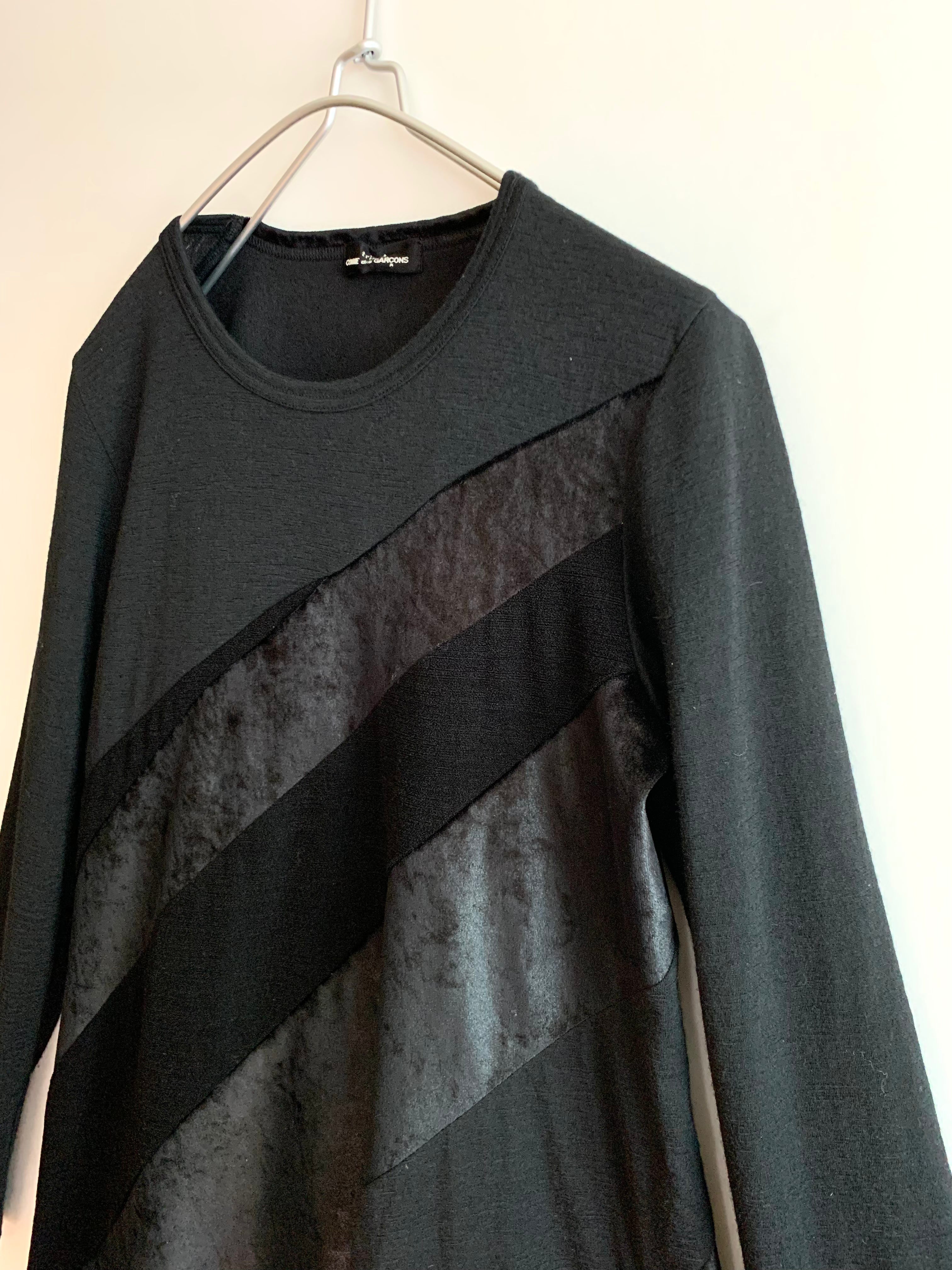 【 90s tricot COMME des GARÇONS 】Design cut saw