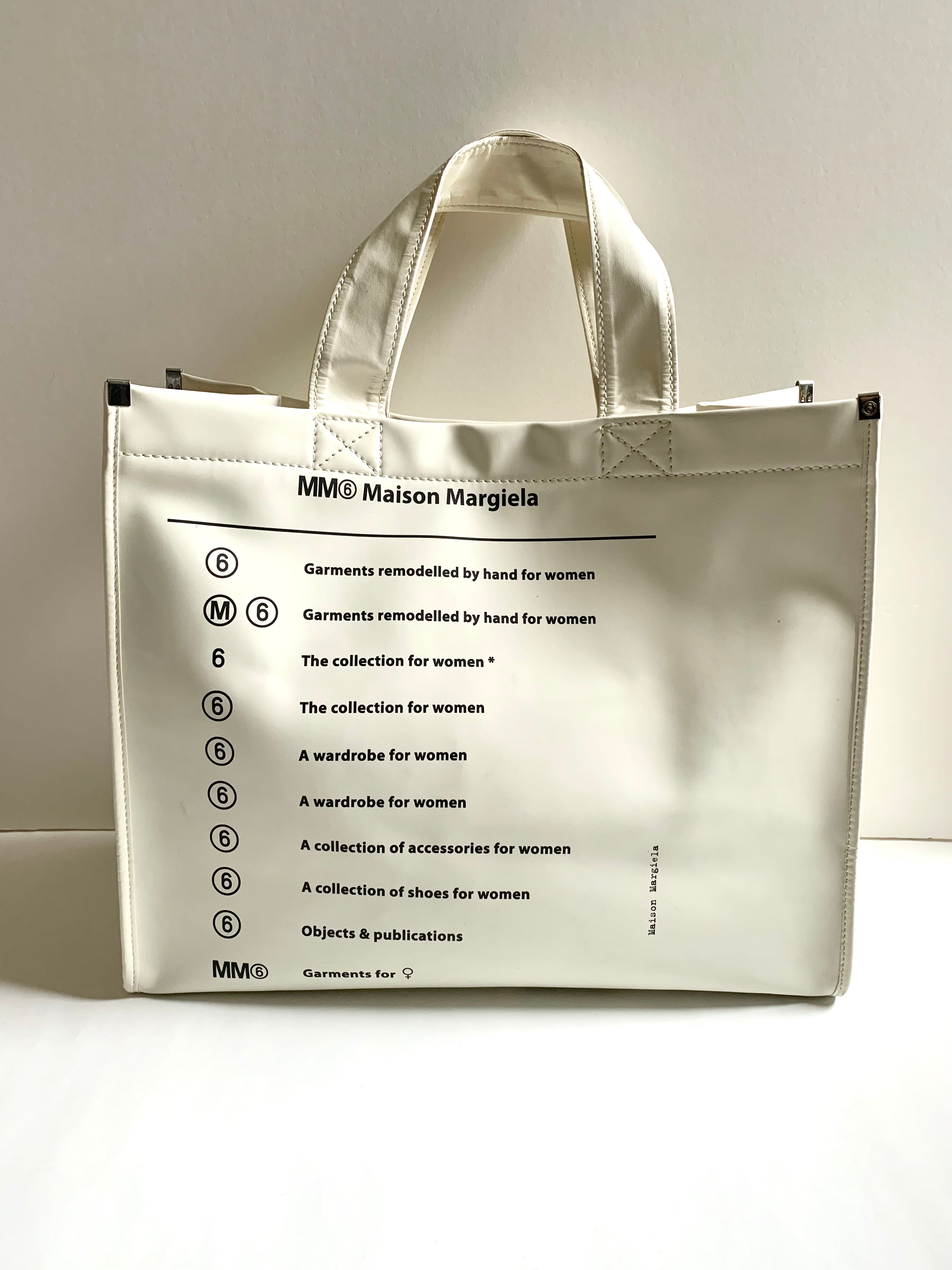 【 MM6 Maison Margiela 】Pvc Logo toto Bag