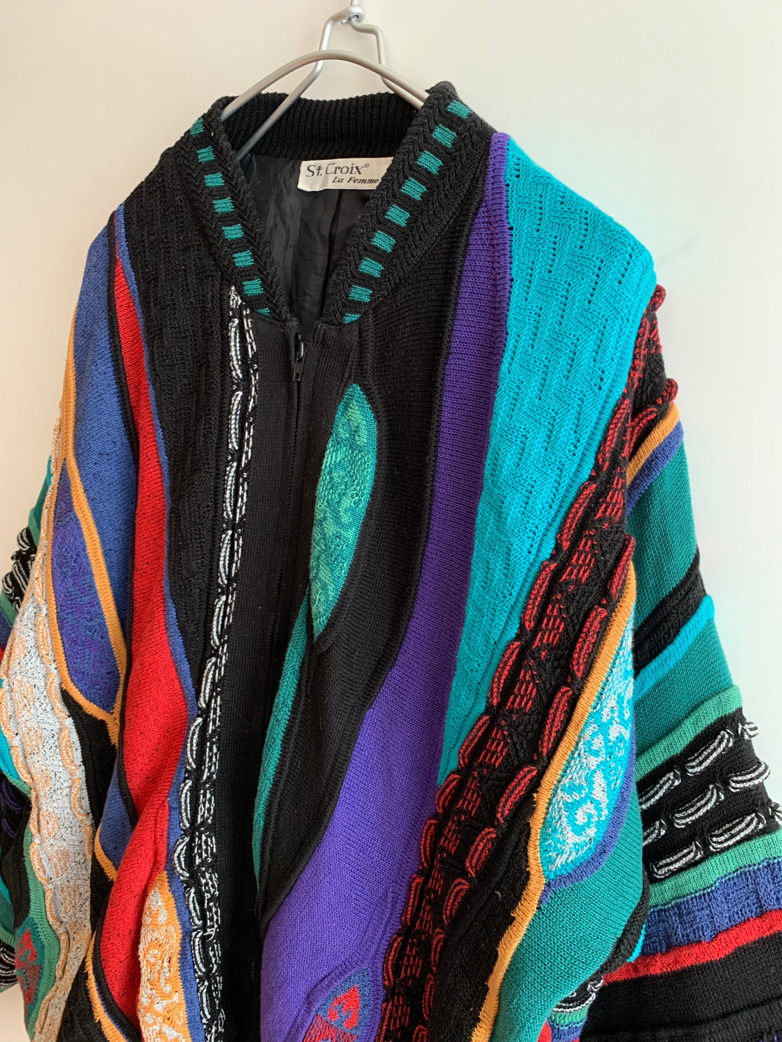 【 90s Vintage 】 3D Knit Jacket