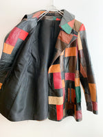 画像をギャラリービューアに読み込む, 【 70s Vintage 】 Patchwork Leather Jacket
