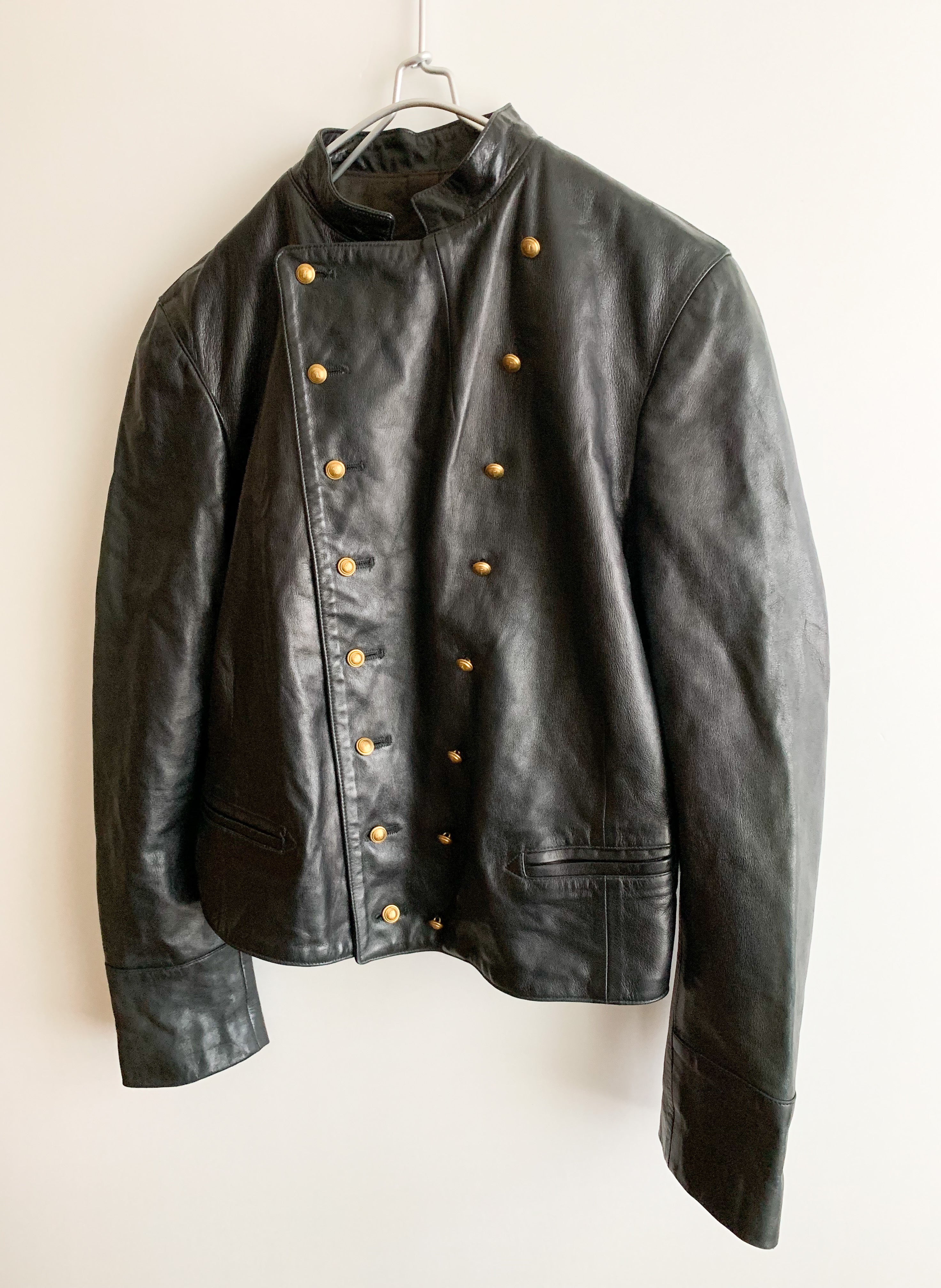 【 agnes b. SPECIAL 】 Napoleon Style Leather Jacket