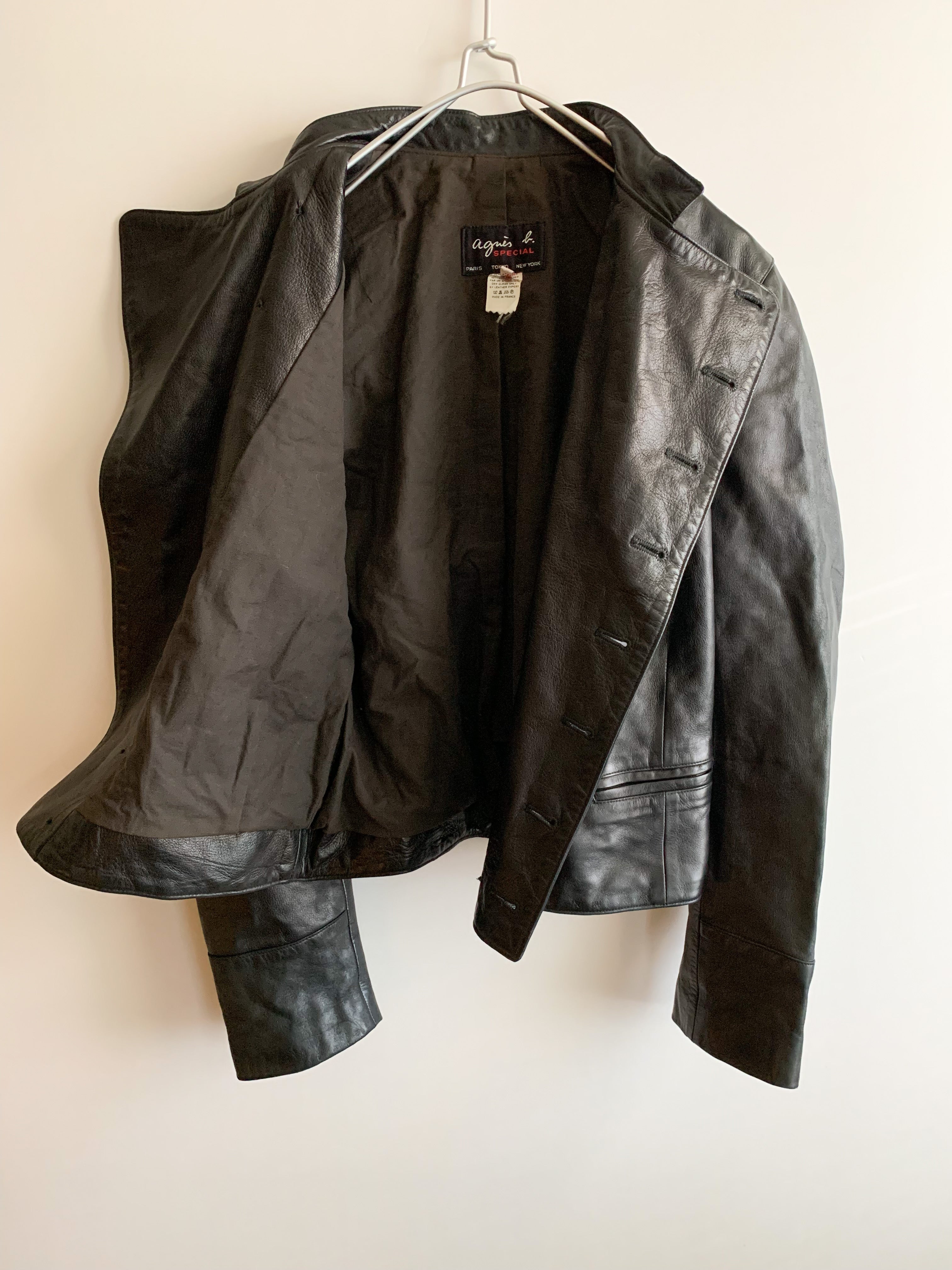 【 agnes b. SPECIAL 】 Napoleon Style Leather Jacket
