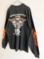 画像をギャラリービューアに読み込む, 【 80s Vintage TACOMA,WA】MOTORCYCLE SERVICE Long sleeve T-shirts
