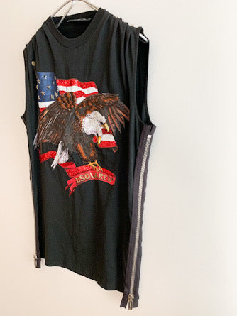 【 DSQUARED2 】 American No-Sleeve T-shirts