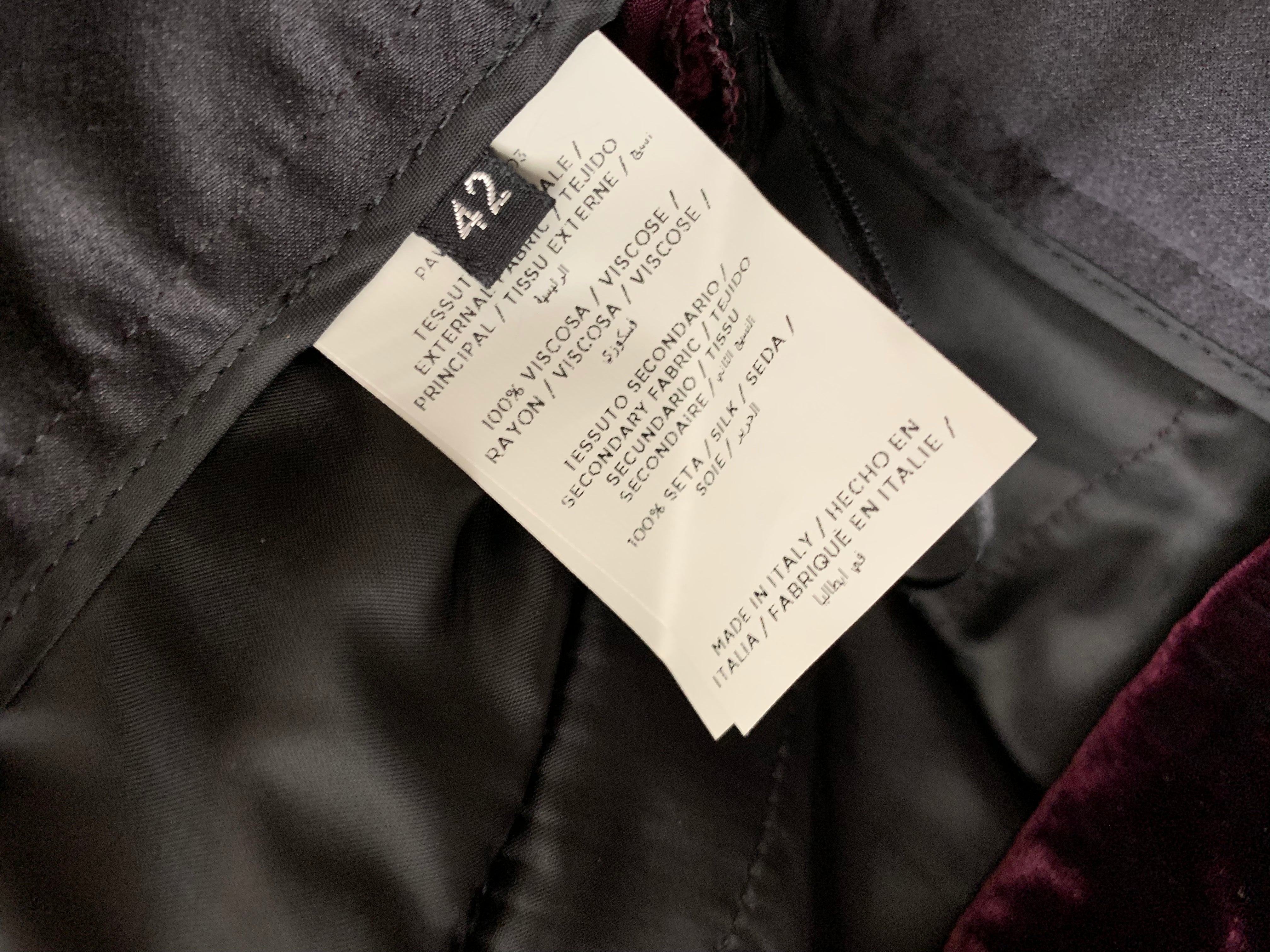 【 TOM FORD 】 Velvet Pants