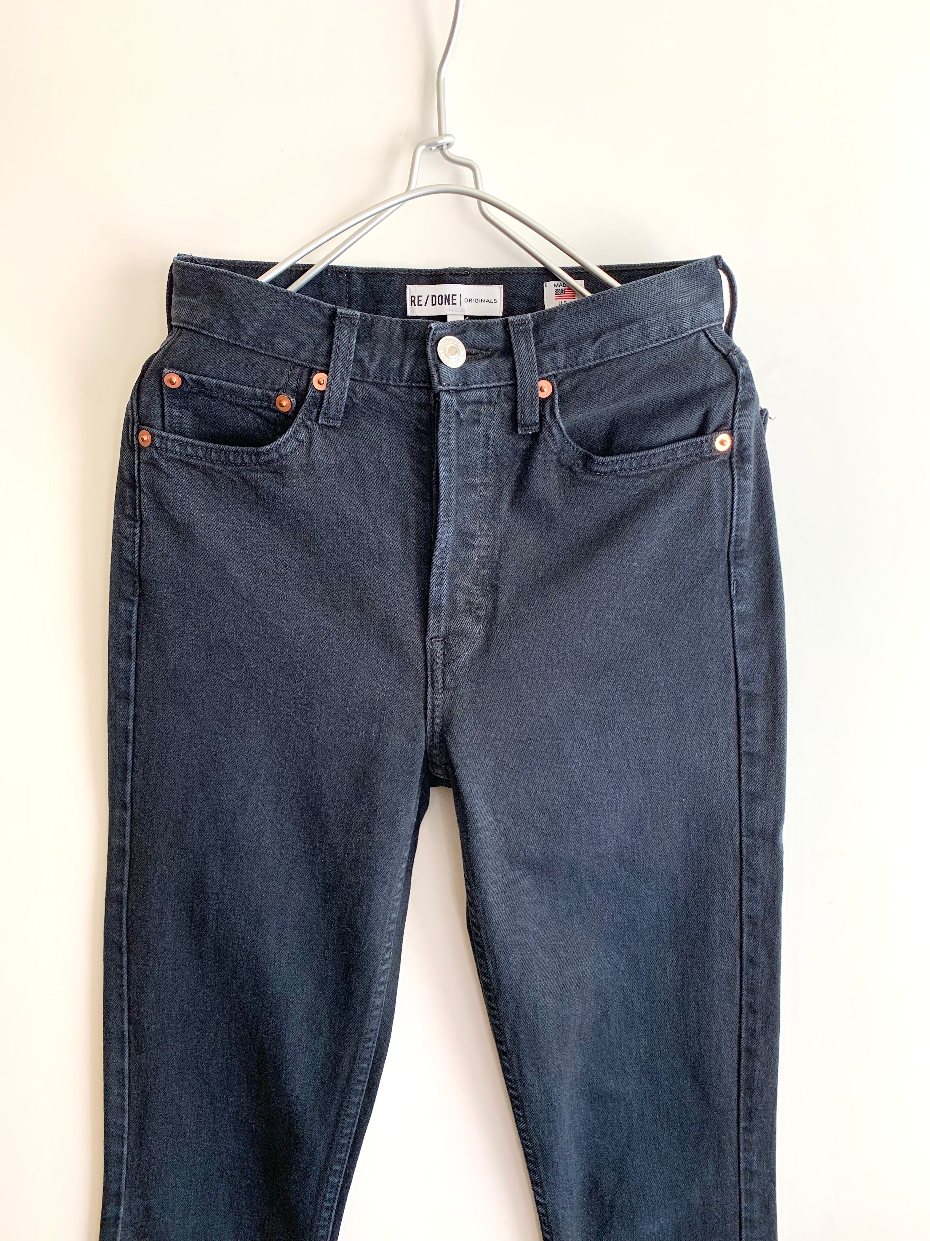 【 Re/done 】 Black Denim Pants