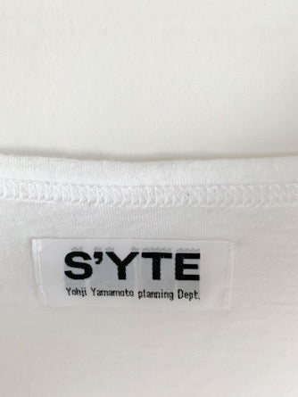 【 S'YTE Yohji Yamamoto 】Side zip T-shirts