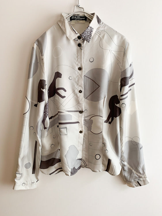 【 Salvatore Ferragamo 】Satin Shirts