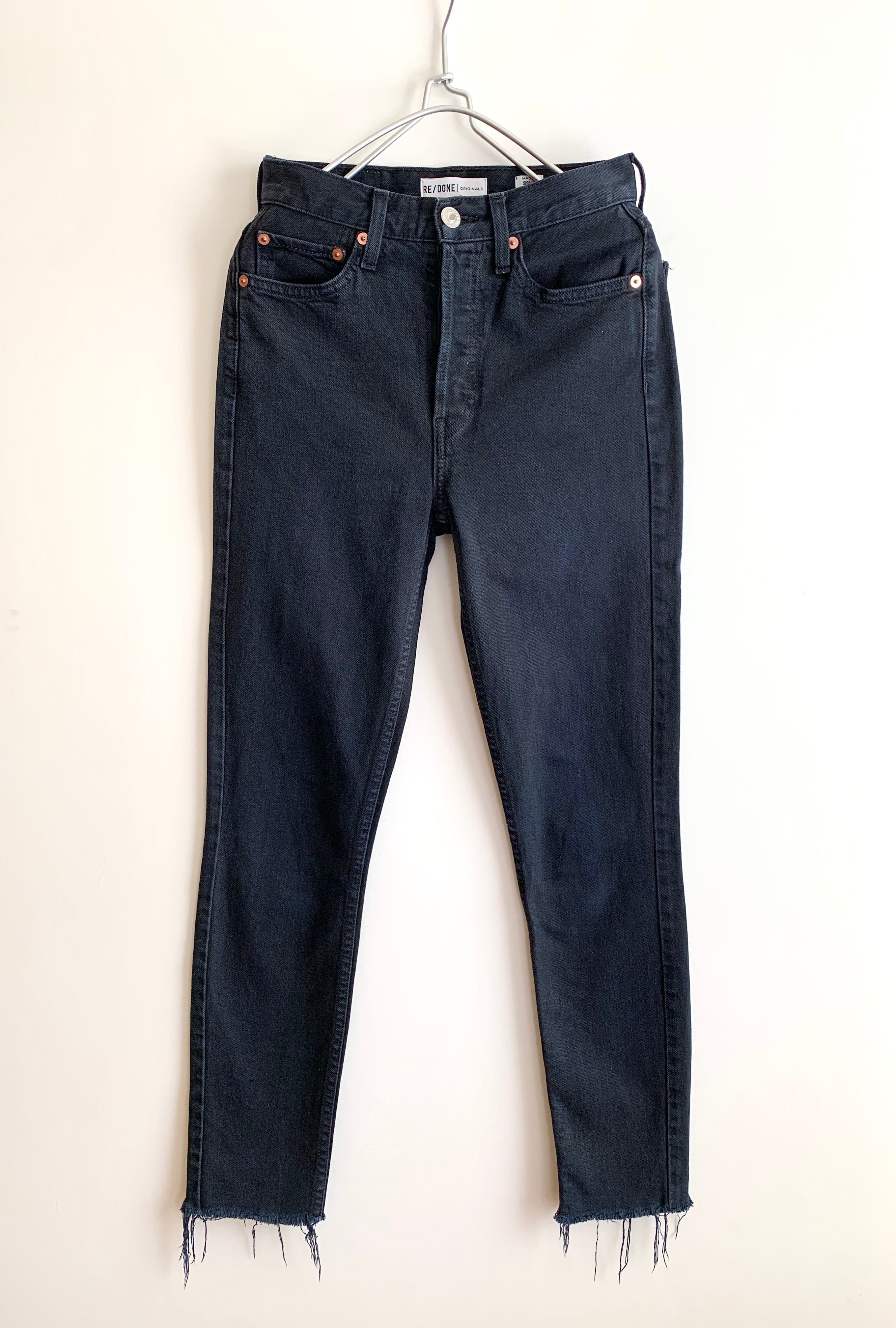 【 Re/done 】 Black Denim Pants