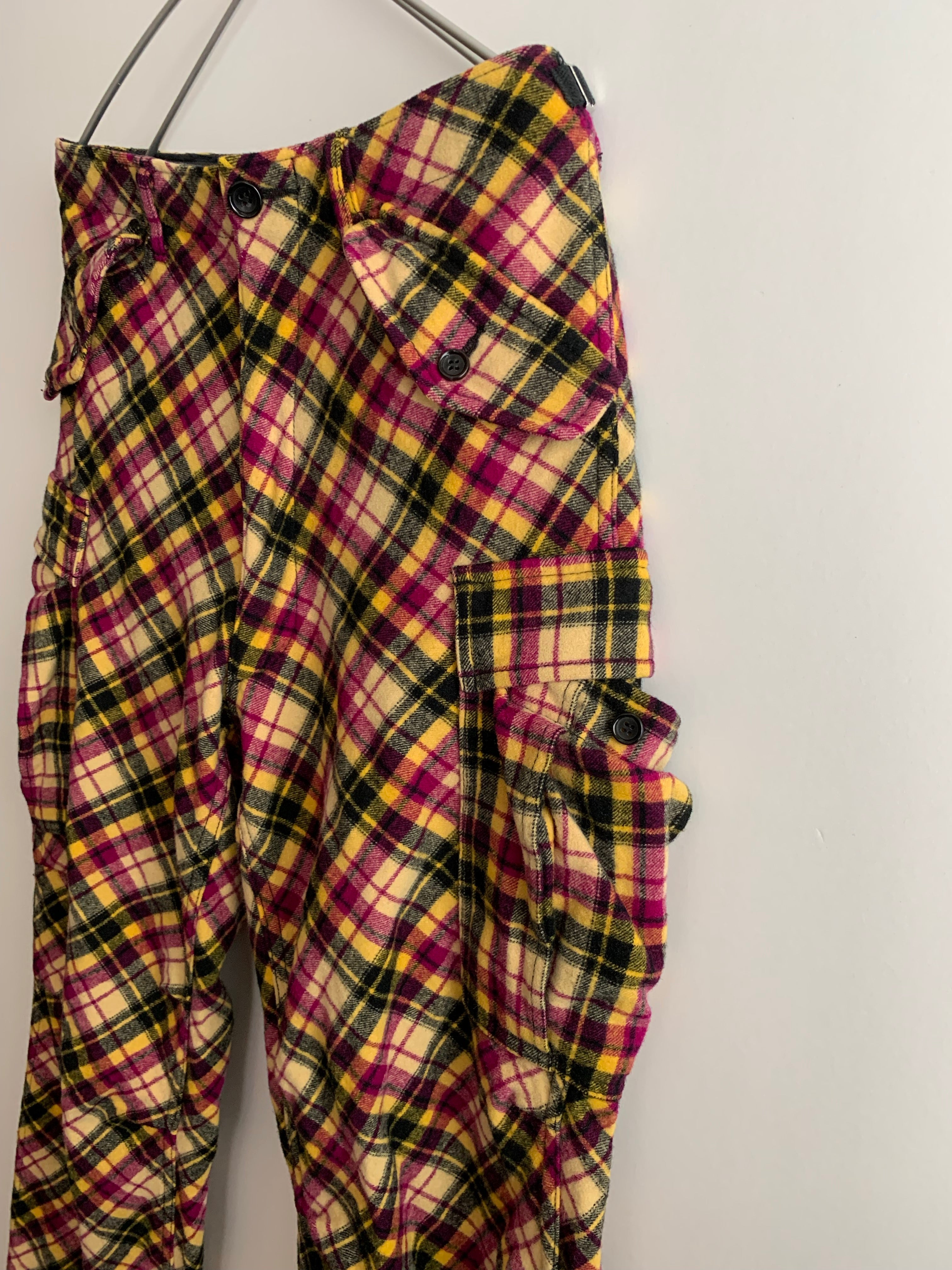 【 tricot COMME des GARCONS 】 CHECK WOOL PANTS