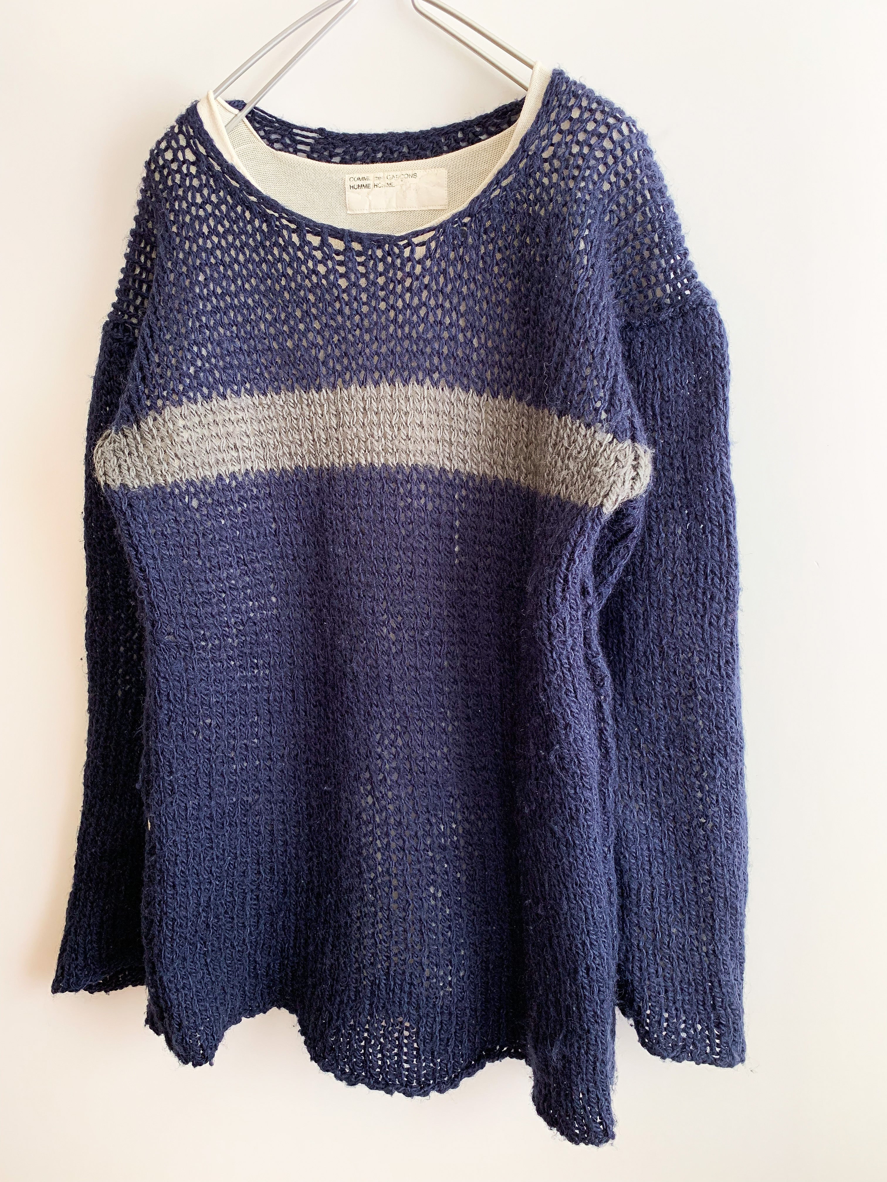 【 90s COMME des GARCONS HOMME HOMME 】Layered Style Knit