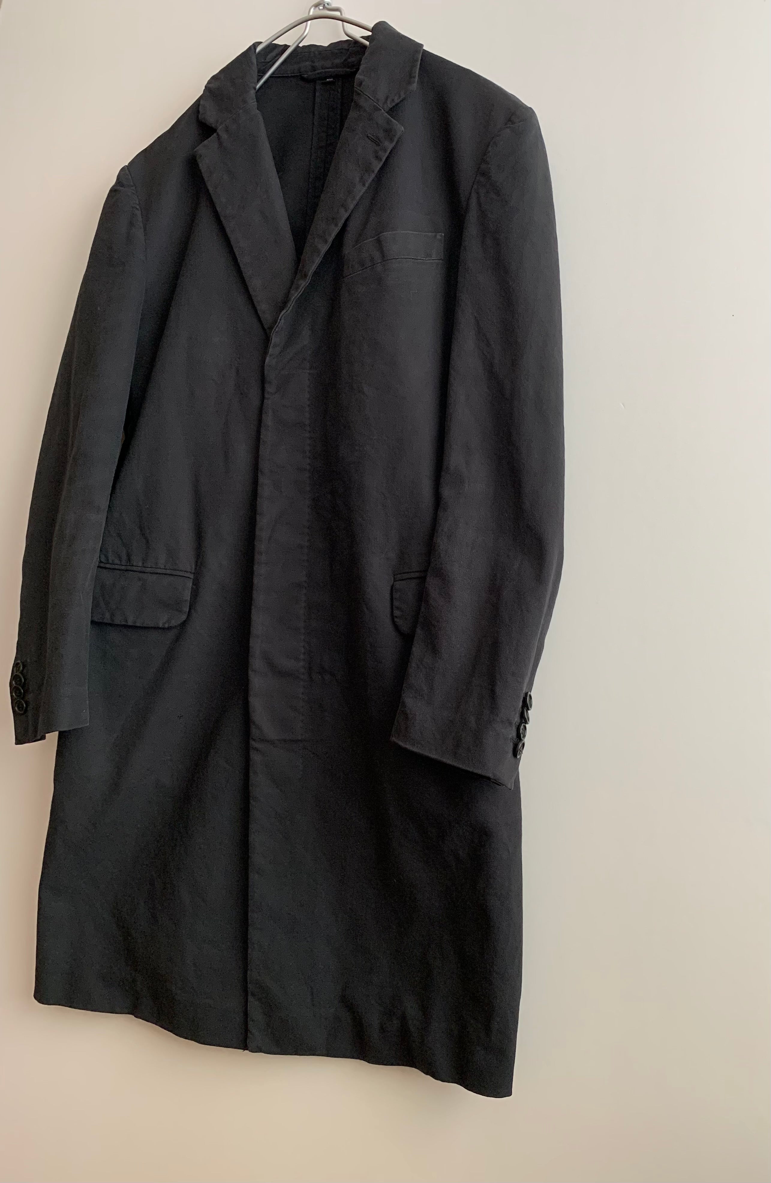 【 HELMUT LANG 】 BLACK LONG COAT